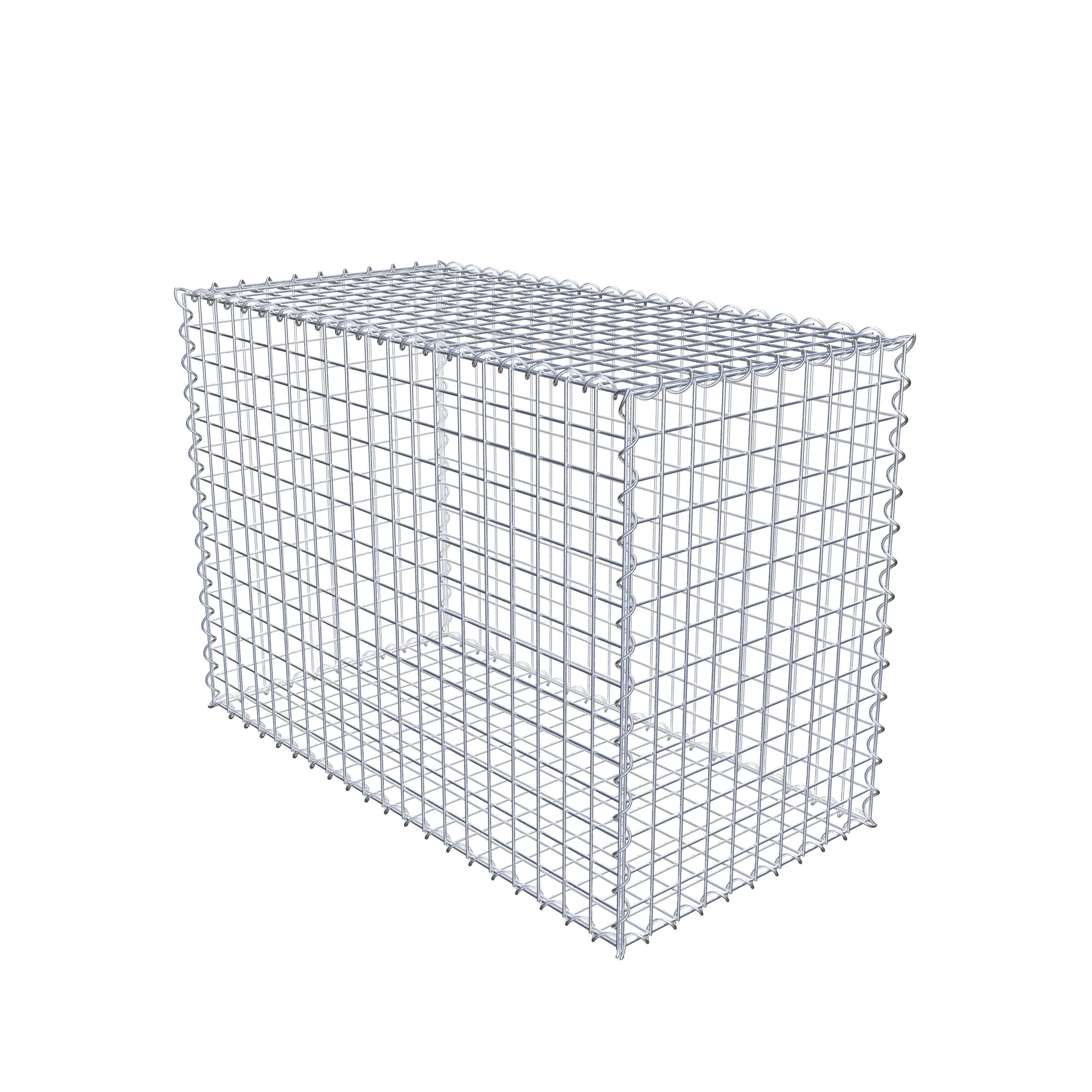 Gabion 100 cm x 70 cm x 50 cm (L x H x D), maskestørrelse 5 cm x 5 cm, spiral