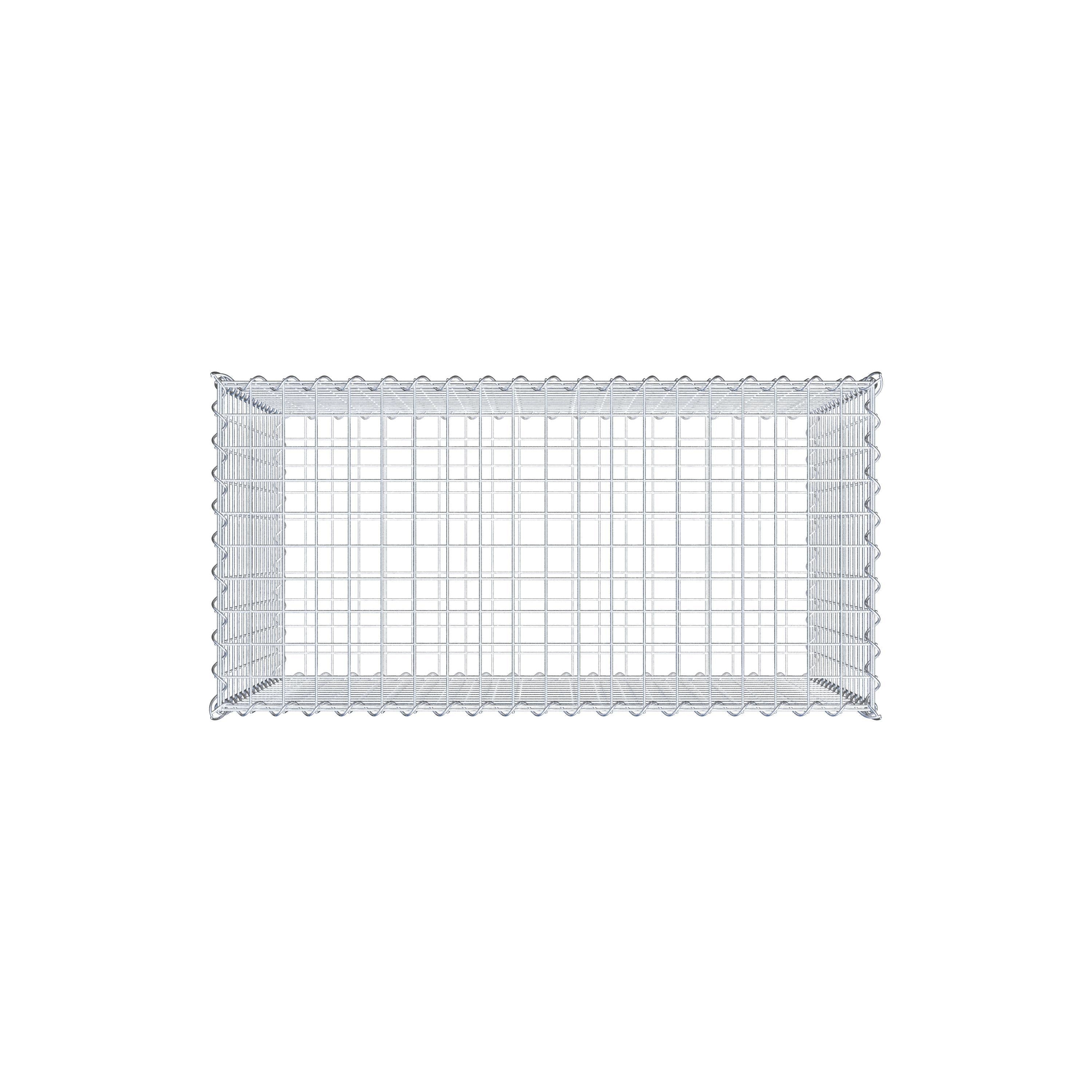 Gabion 100 cm x 70 cm x 50 cm (L x H x D), maskestørrelse 5 cm x 5 cm, spiral