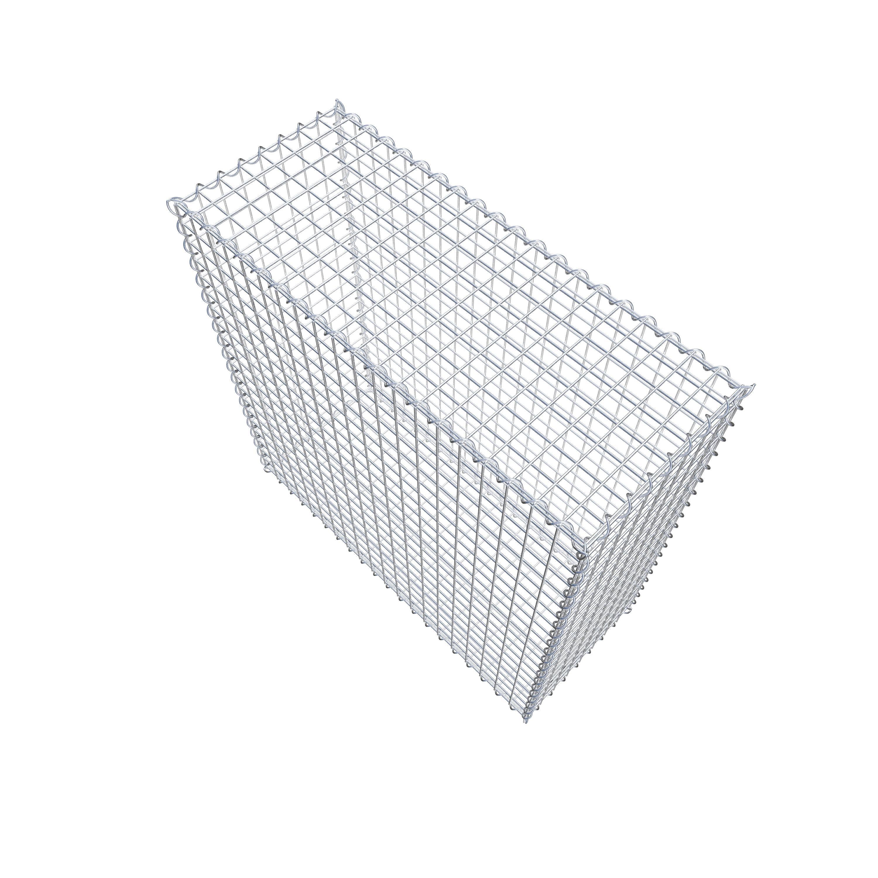 Gabion 100 cm x 100 cm x 40 cm (L x H x D), maskestørrelse 5 cm x 5 cm, spiral