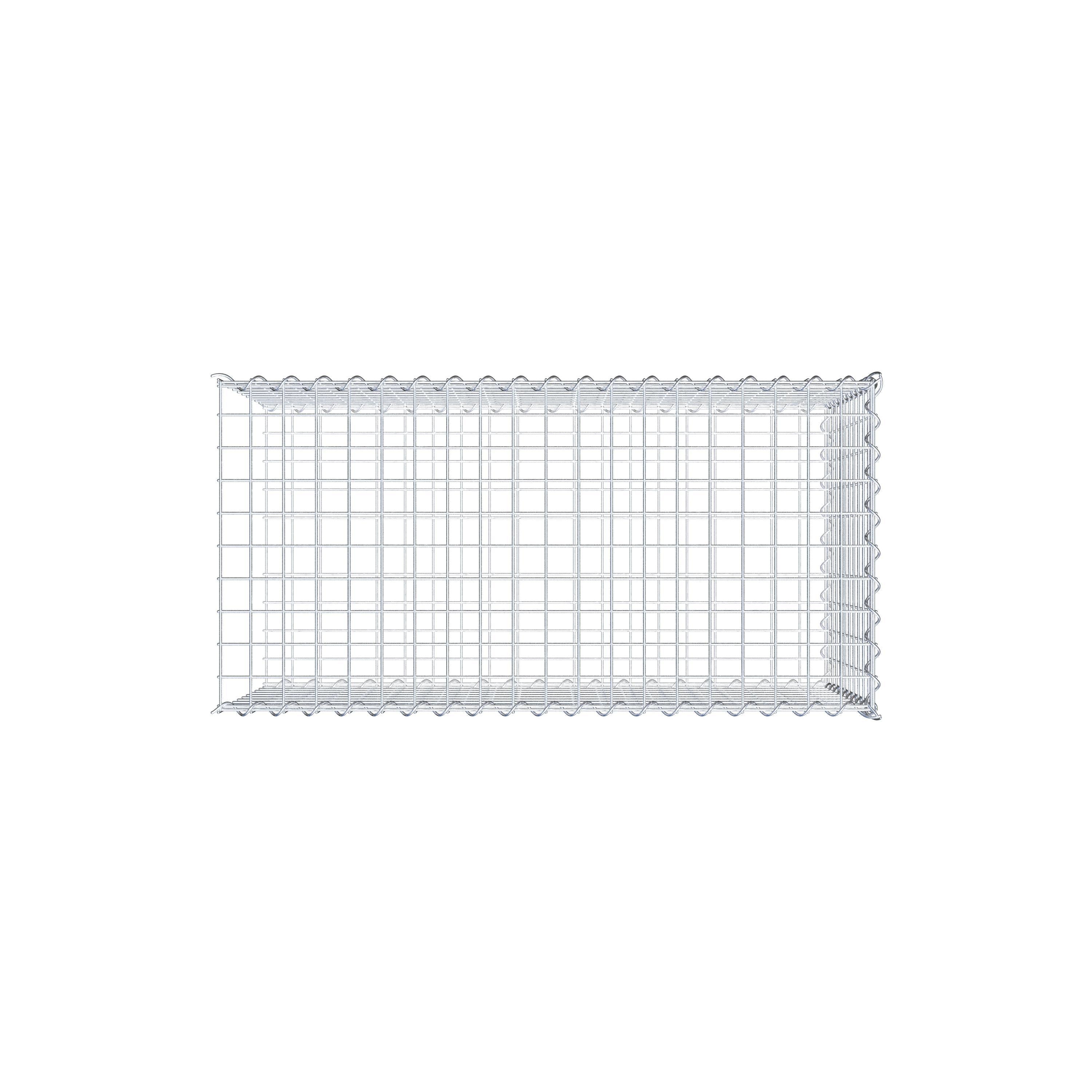 Grown-on gabion type 2 100 cm x 50 cm x 50 cm (L x H x D), mesh size 5 cm x 5 cm, spiral