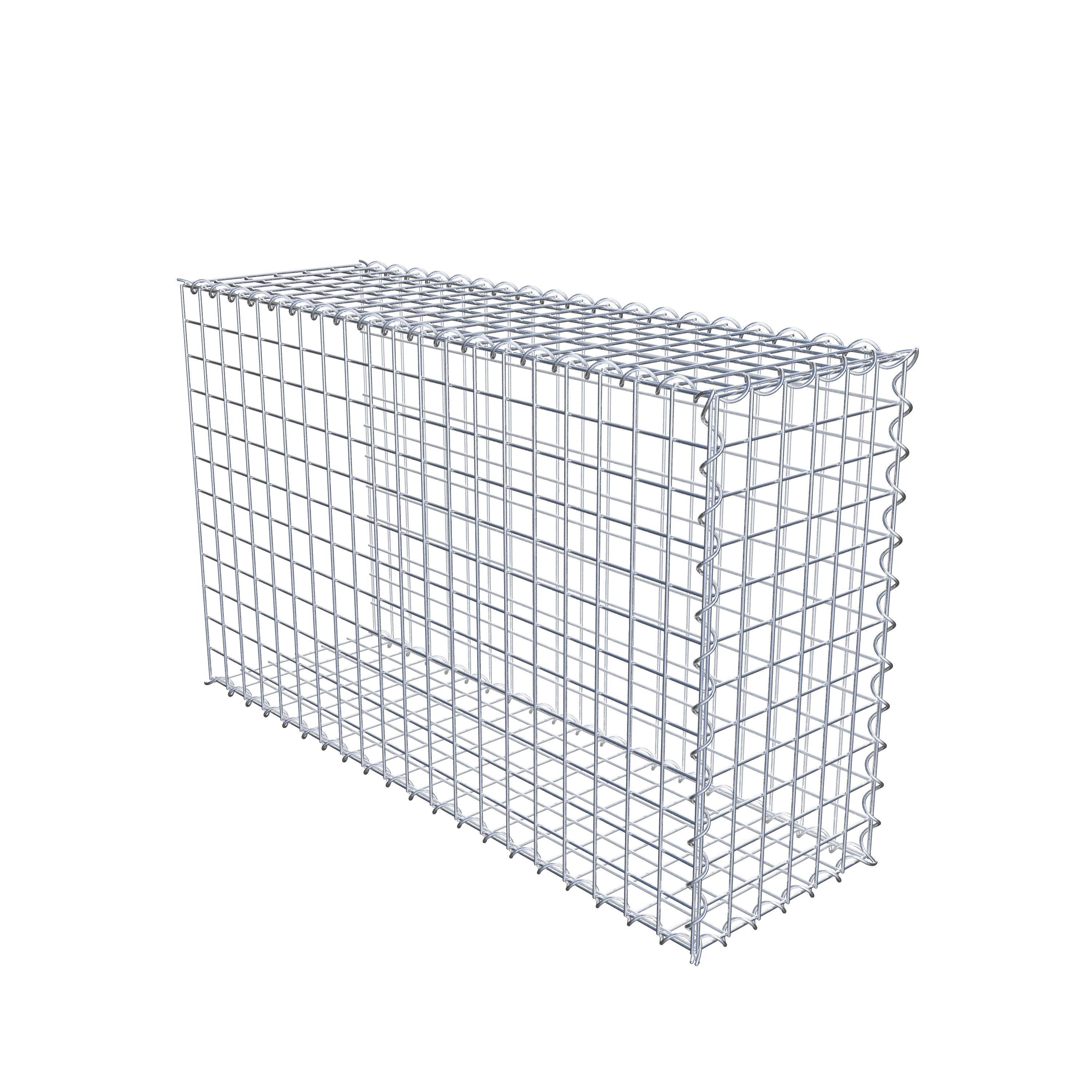 Opvokset gabion type 2 100 cm x 60 cm x 30 cm (L x H x D), maskestørrelse 5 cm x 5 cm, spiral