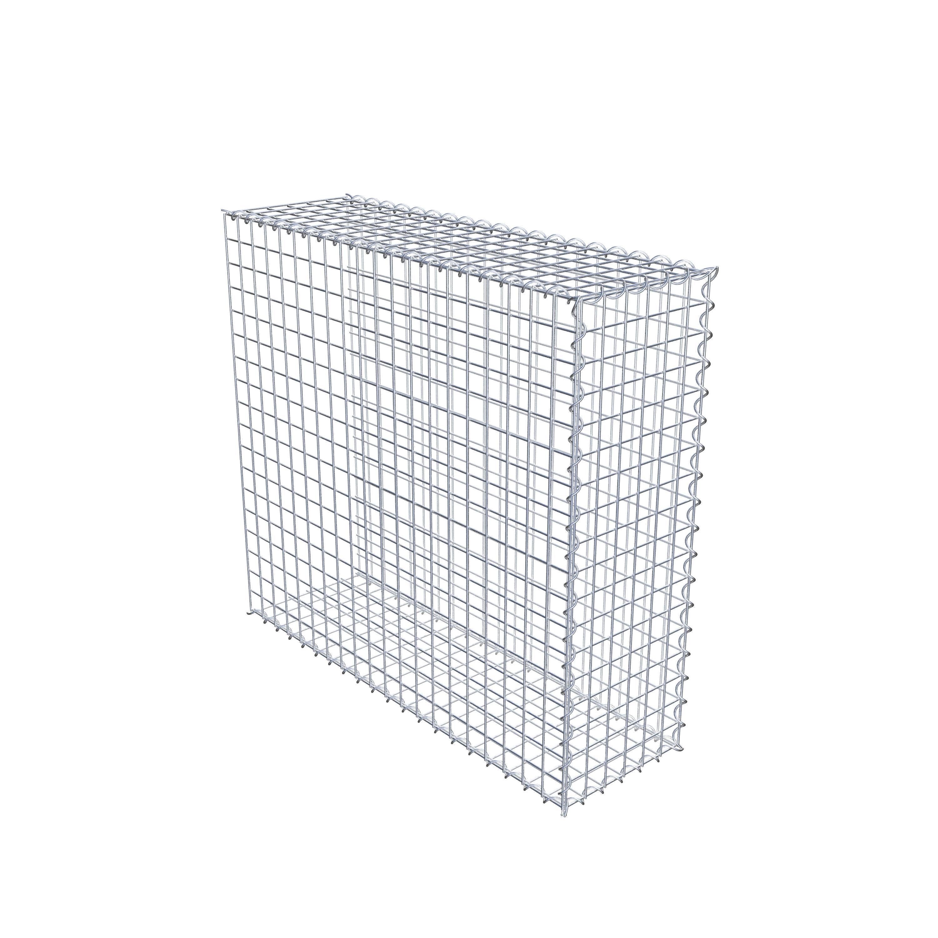 Grown-on gabion type 2 100 cm x 90 cm x 30 cm (L x H x D), mesh size 5 cm x 5 cm, spiral