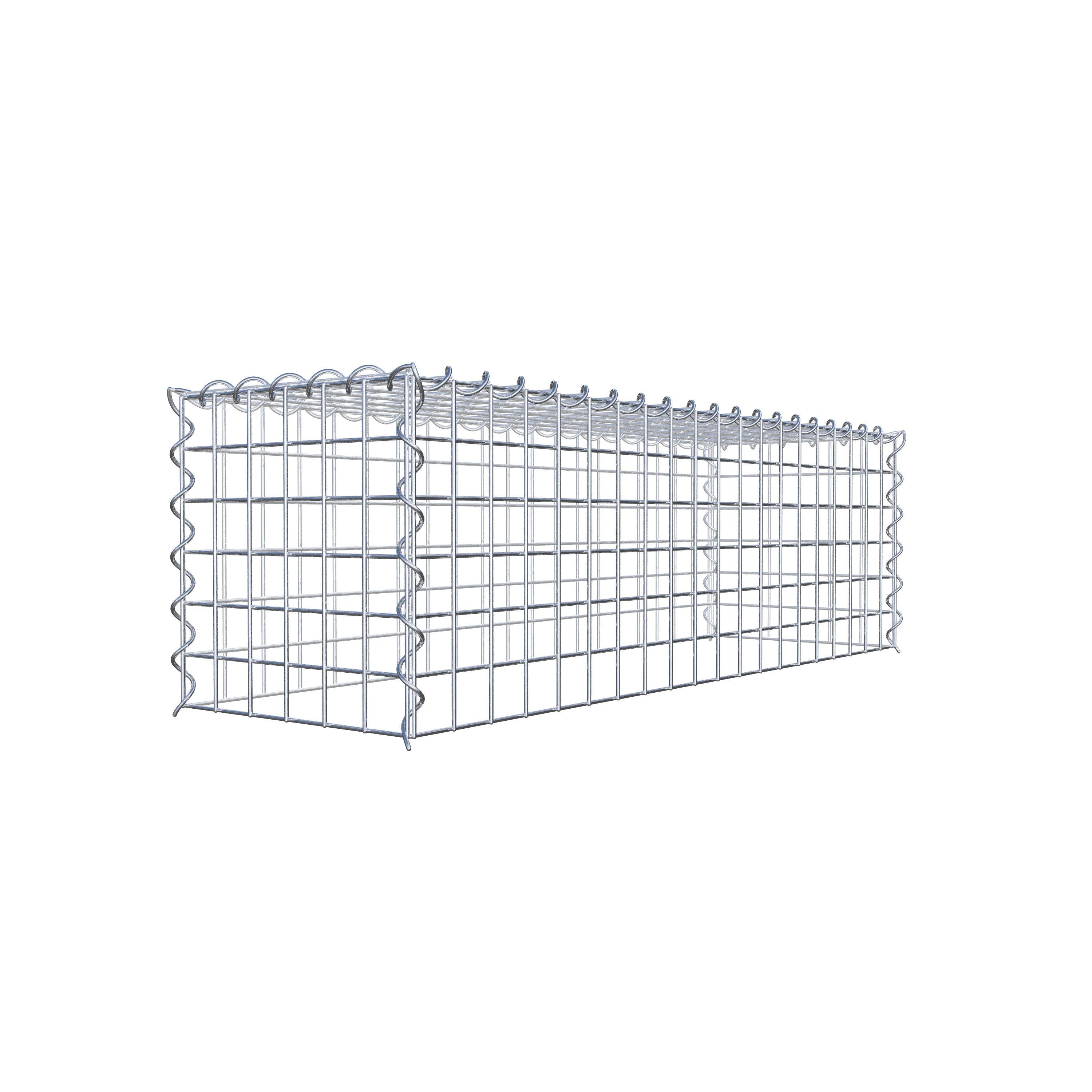 Grown-on gabion type 3 100 cm x 30 cm x 30 cm (L x H x D), mesh size 5 cm x 5 cm, spiral