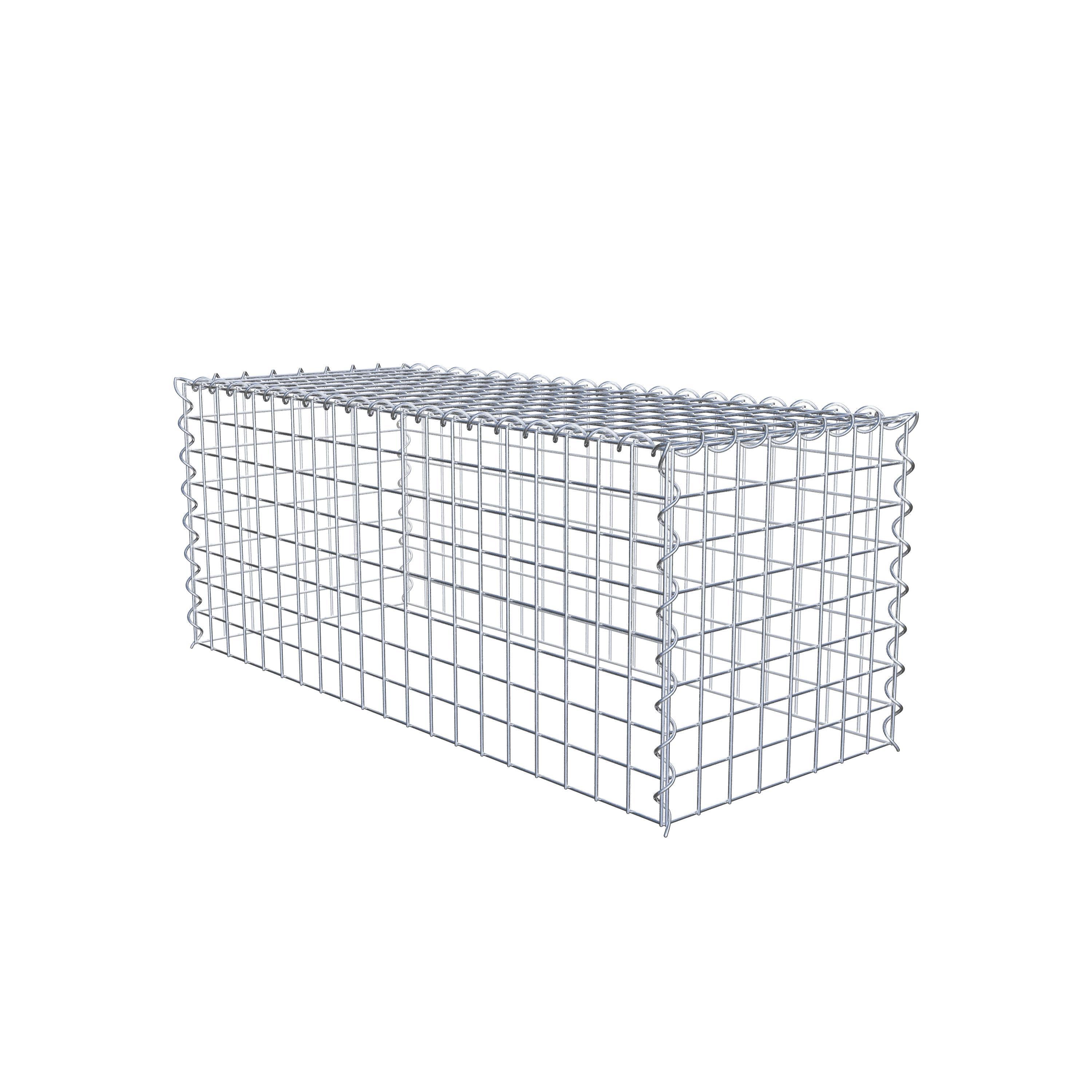 Opvokset gabion type 3 100 cm x 40 cm x 40 cm (L x H x D), maskestørrelse 5 cm x 5 cm, spiral