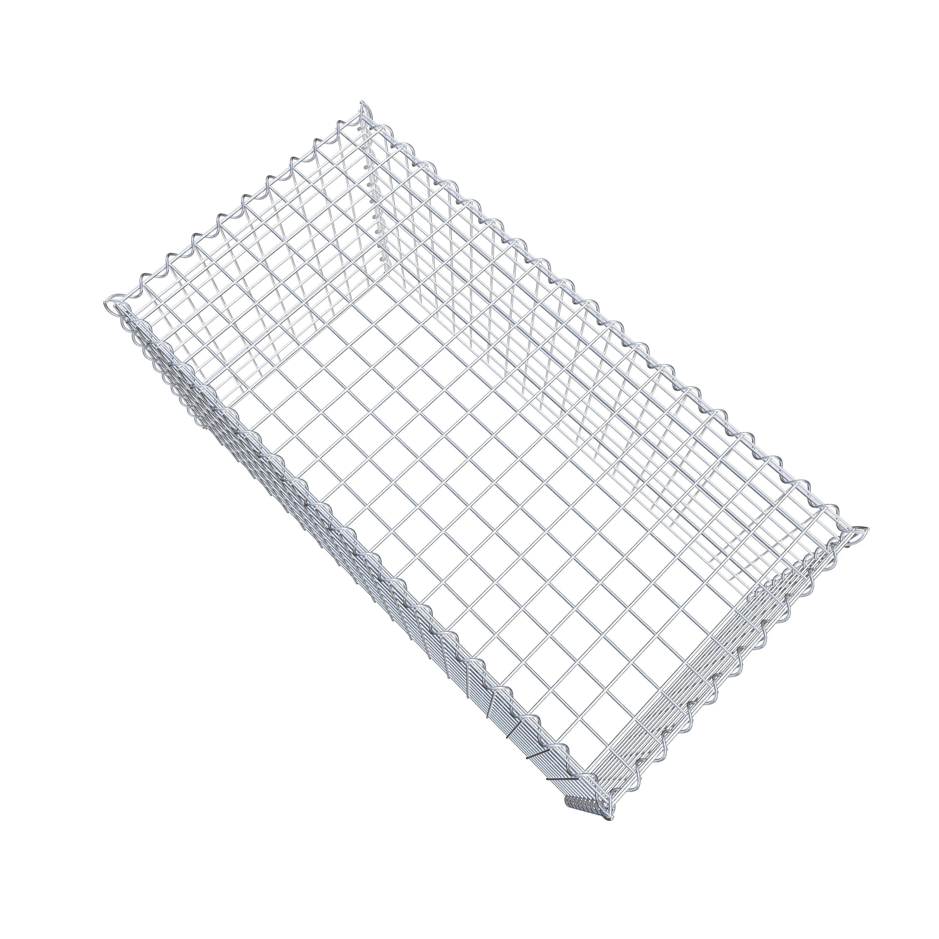 Opvokset gabion type 3 100 cm x 50 cm x 50 cm (L x H x D), maskestørrelse 5 cm x 5 cm, spiral