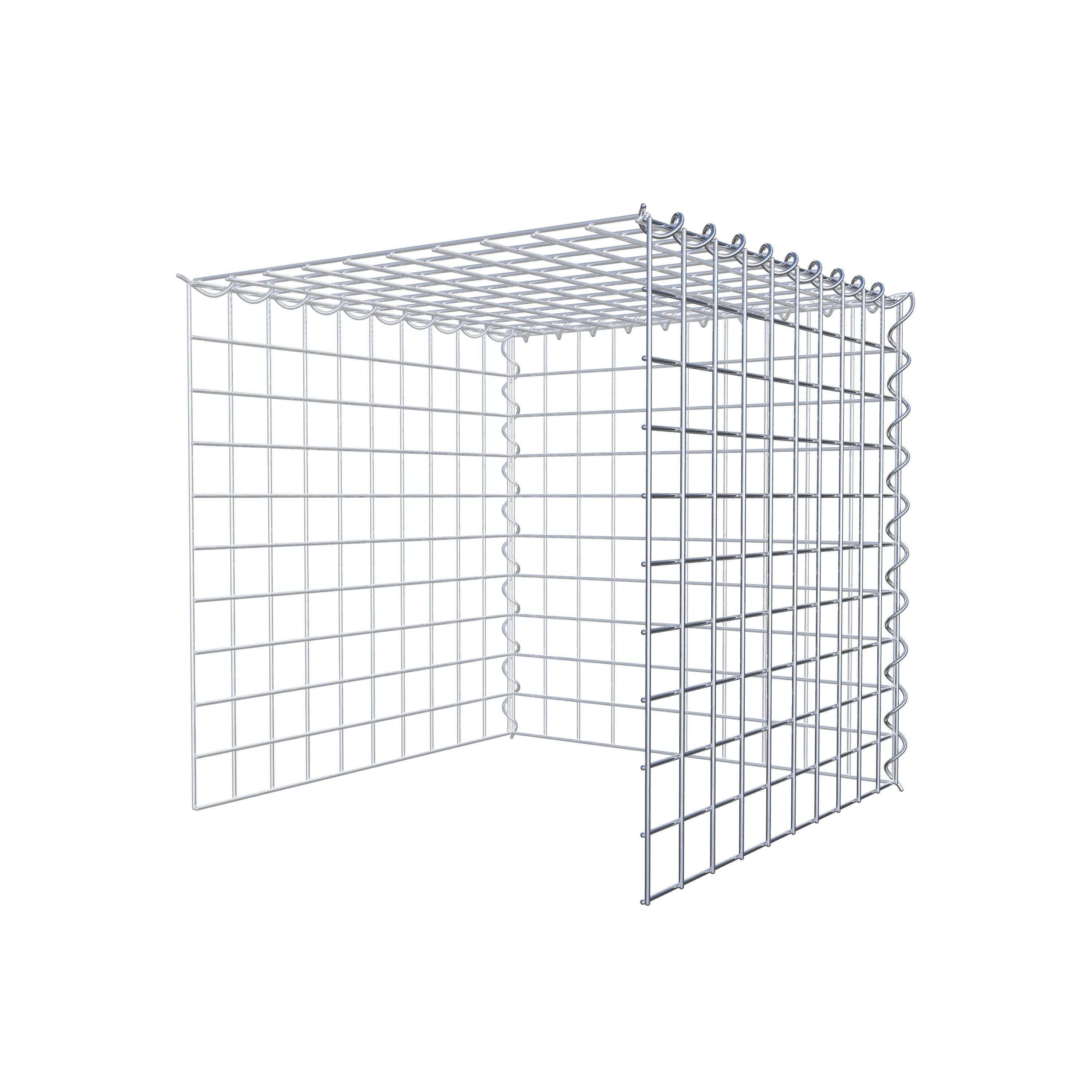 Grown-on gabion type 4 50 cm x 50 cm x 50 cm (L x H x D), mesh size 5 cm x 5 cm, spiral