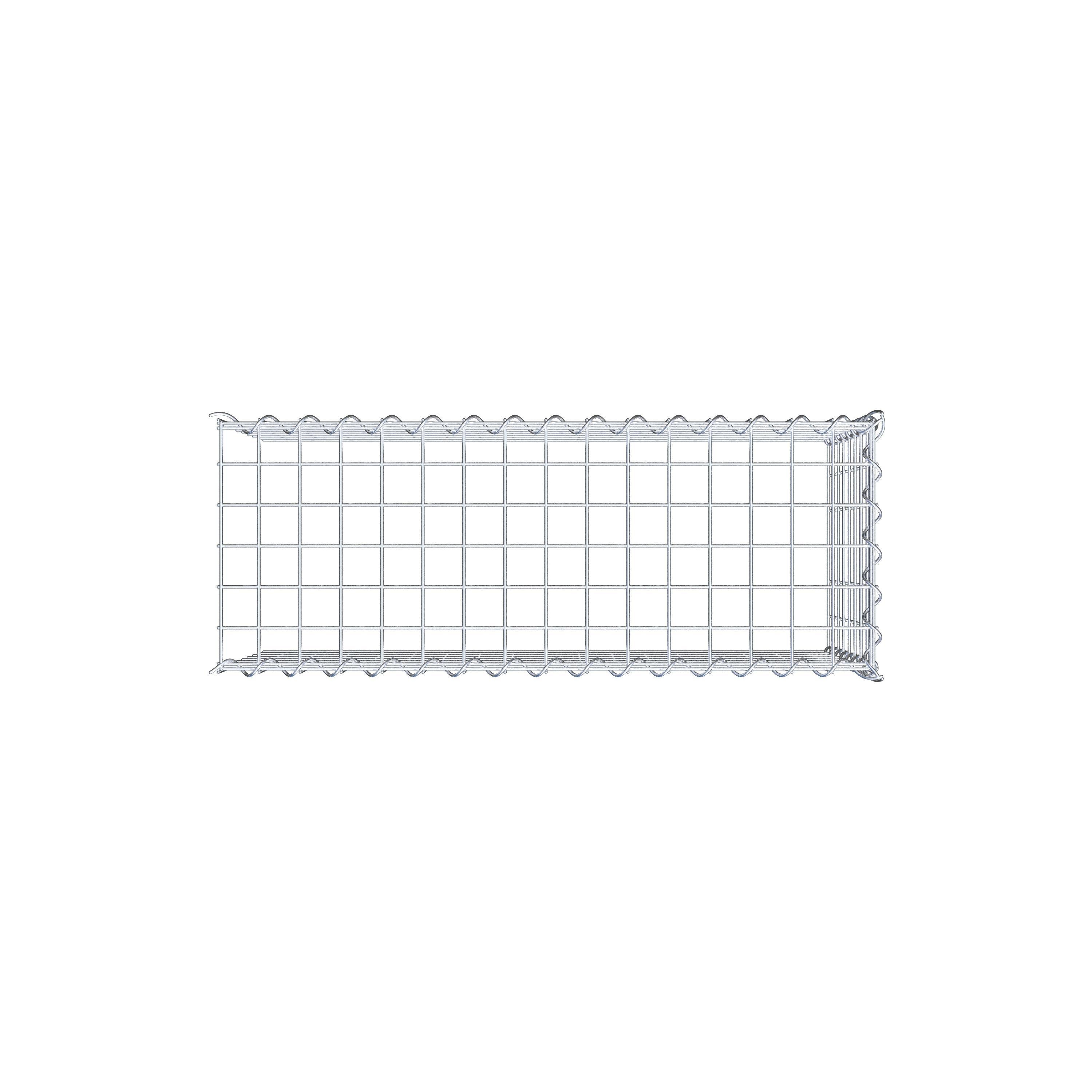 Grown-on gabion type 4 80 cm x 40 cm x 30 cm (L x H x D), mesh size 5 cm x 5 cm, spiral