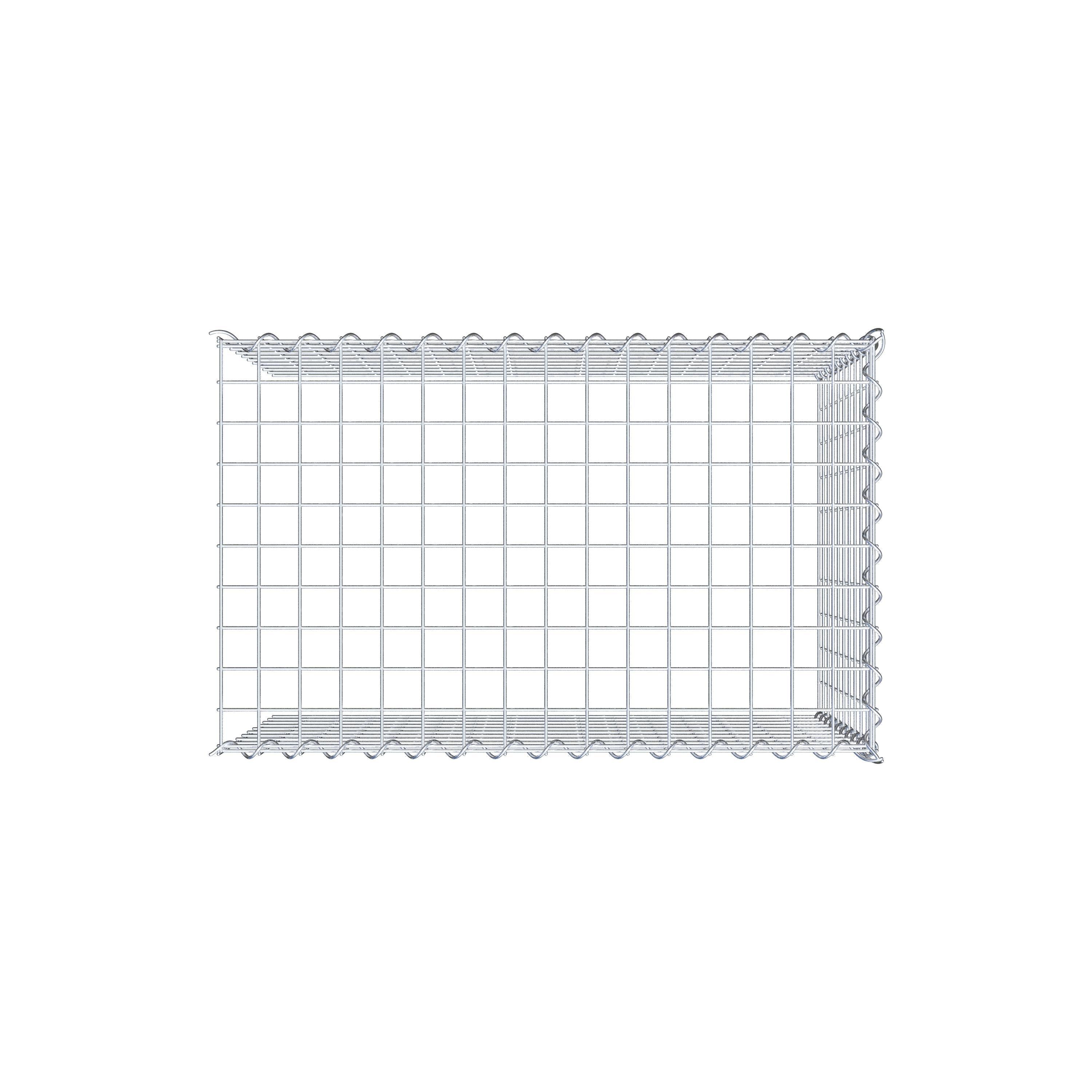 Opvokset gabion type 4 80 cm x 50 cm x 50 cm (L x H x D), maskestørrelse 5 cm x 5 cm, spiral