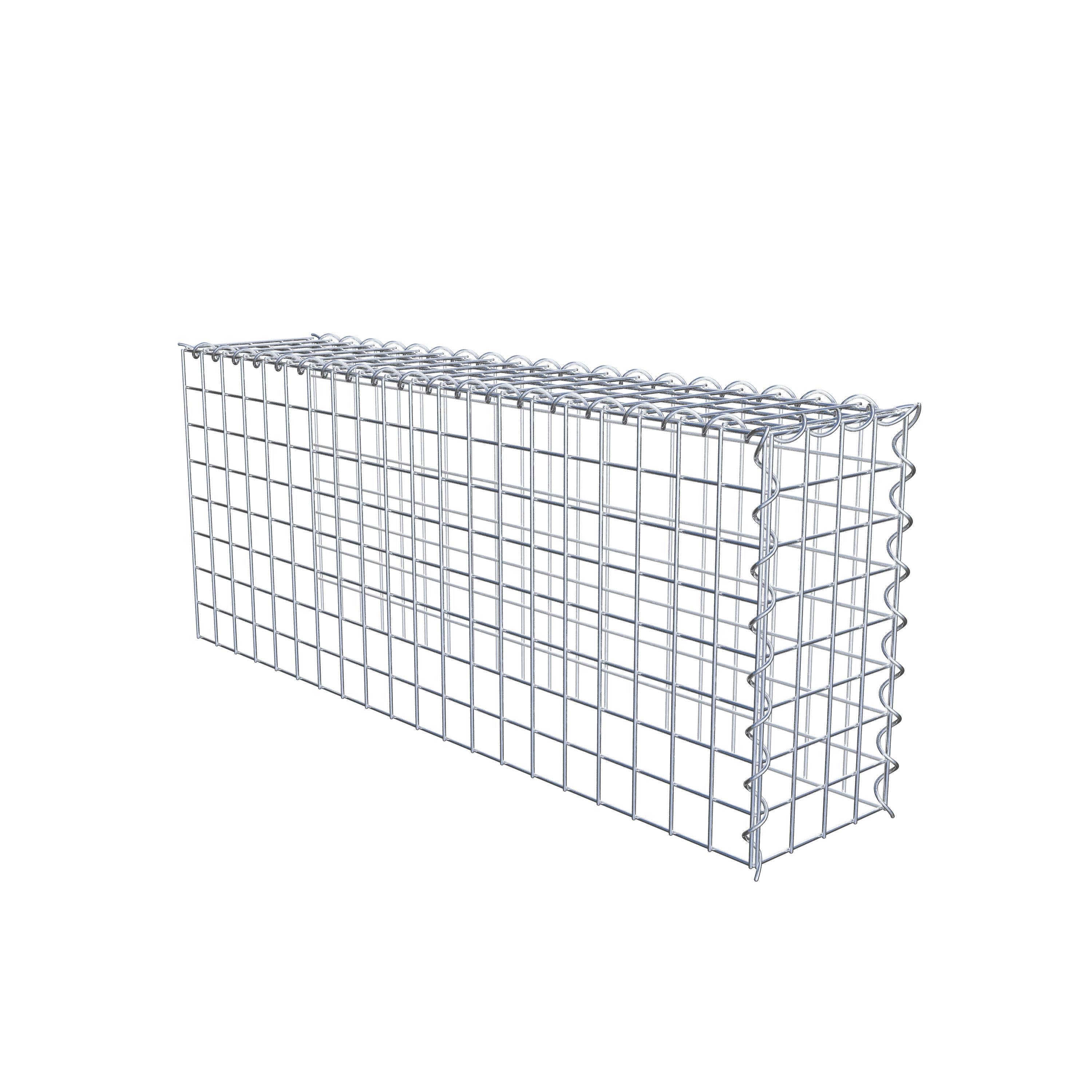 Grown-on gabion type 4 100 cm x 40 cm x 20 cm (L x H x D), mesh size 5 cm x 5 cm, spiral