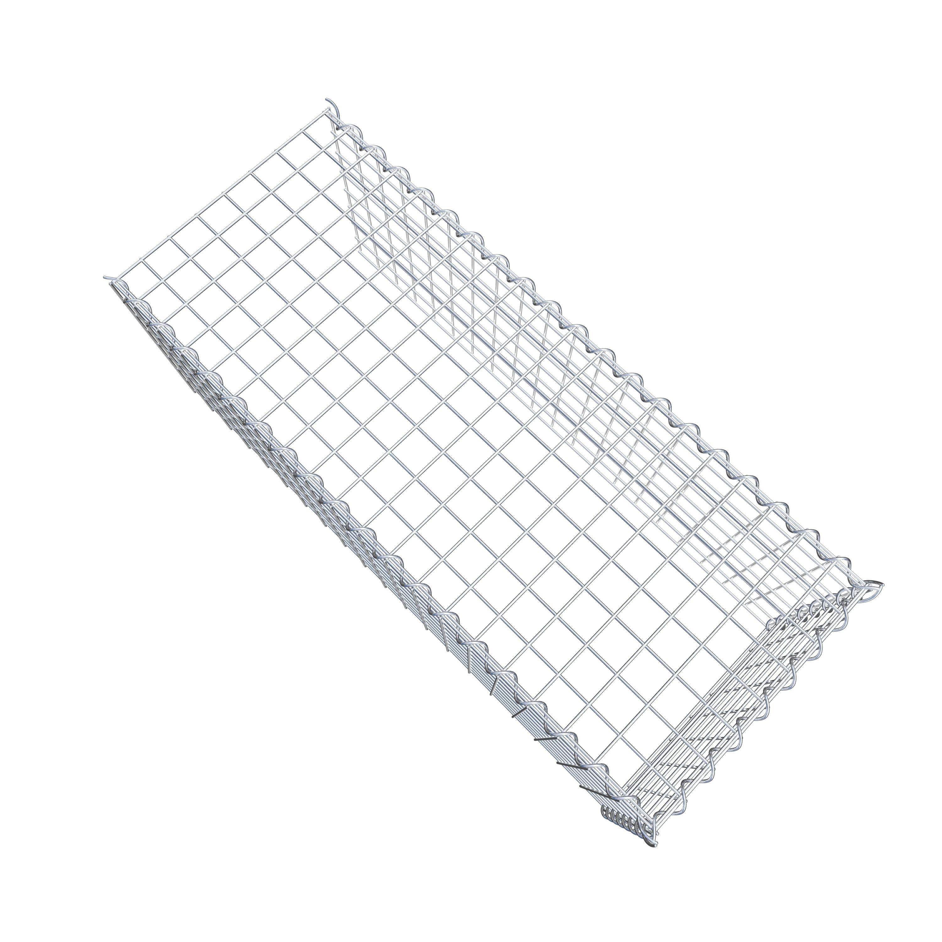 Grown-on gabion type 4 100 cm x 40 cm x 40 cm (L x H x D), mesh size 5 cm x 5 cm, spiral