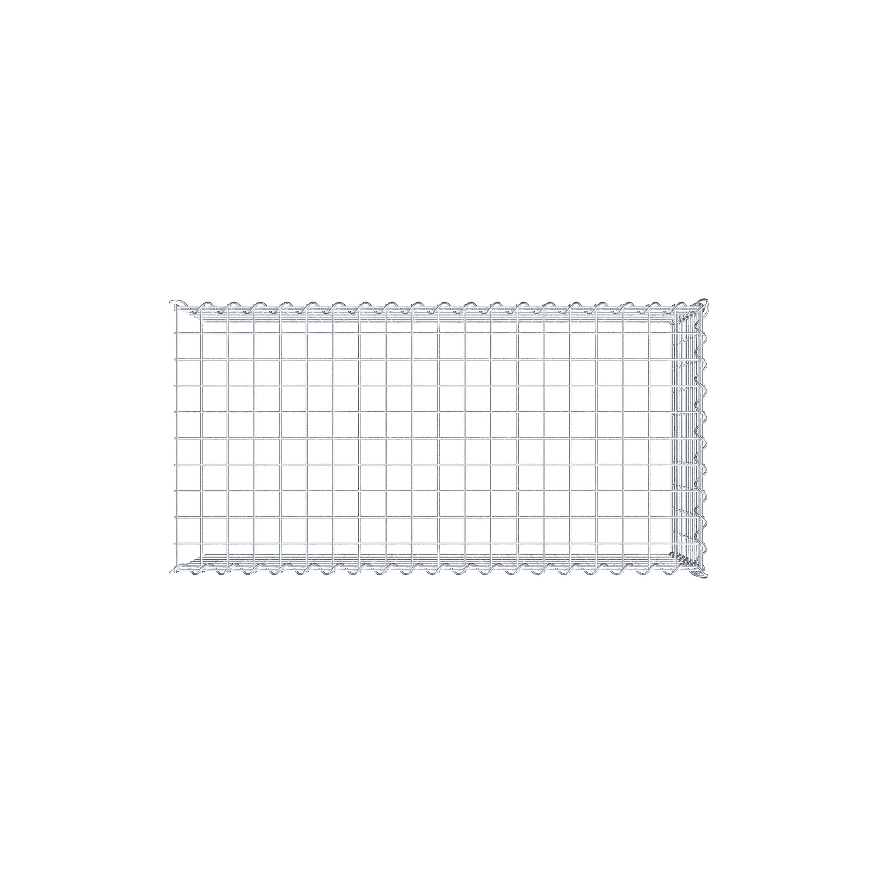 Grown-on gabion type 4 100 cm x 40 cm x 50 cm (L x H x D), mesh size 5 cm x 5 cm, spiral