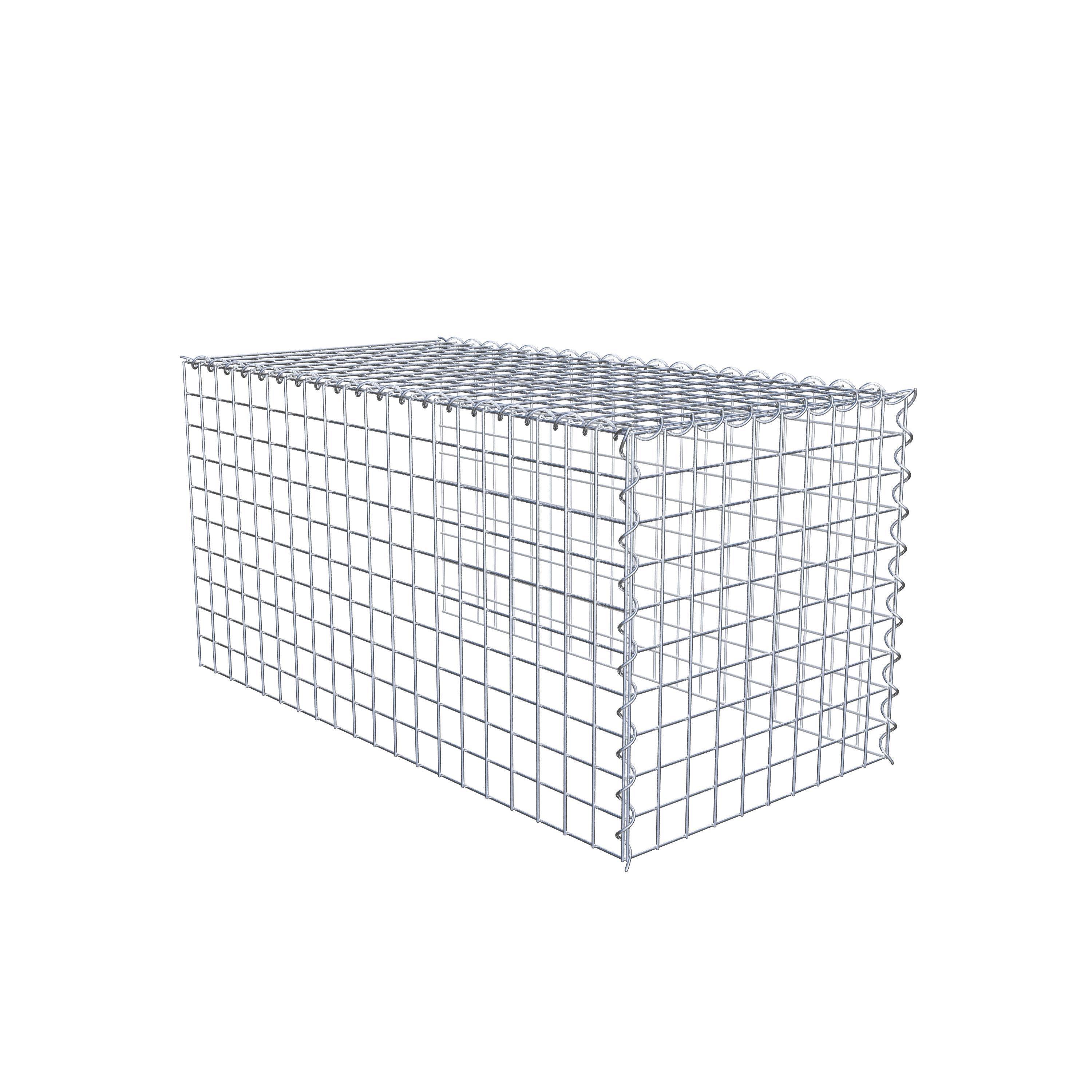 Grown-on gabion type 4 100 cm x 50 cm x 50 cm (L x H x D), mesh size 5 cm x 5 cm, spiral