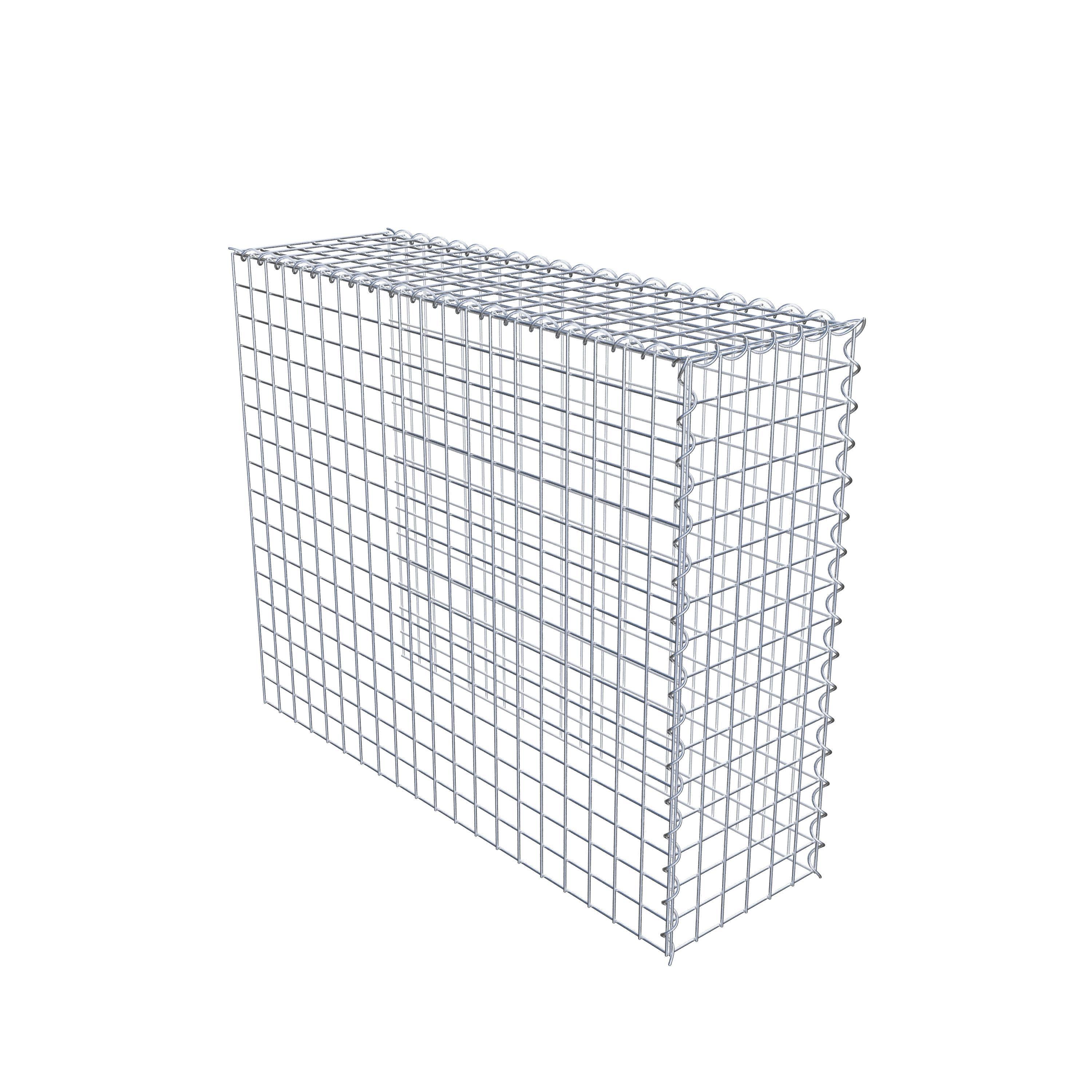 Grown-on gabion type 4 100 cm x 80 cm x 30 cm (L x H x D), mesh size 5 cm x 5 cm, spiral