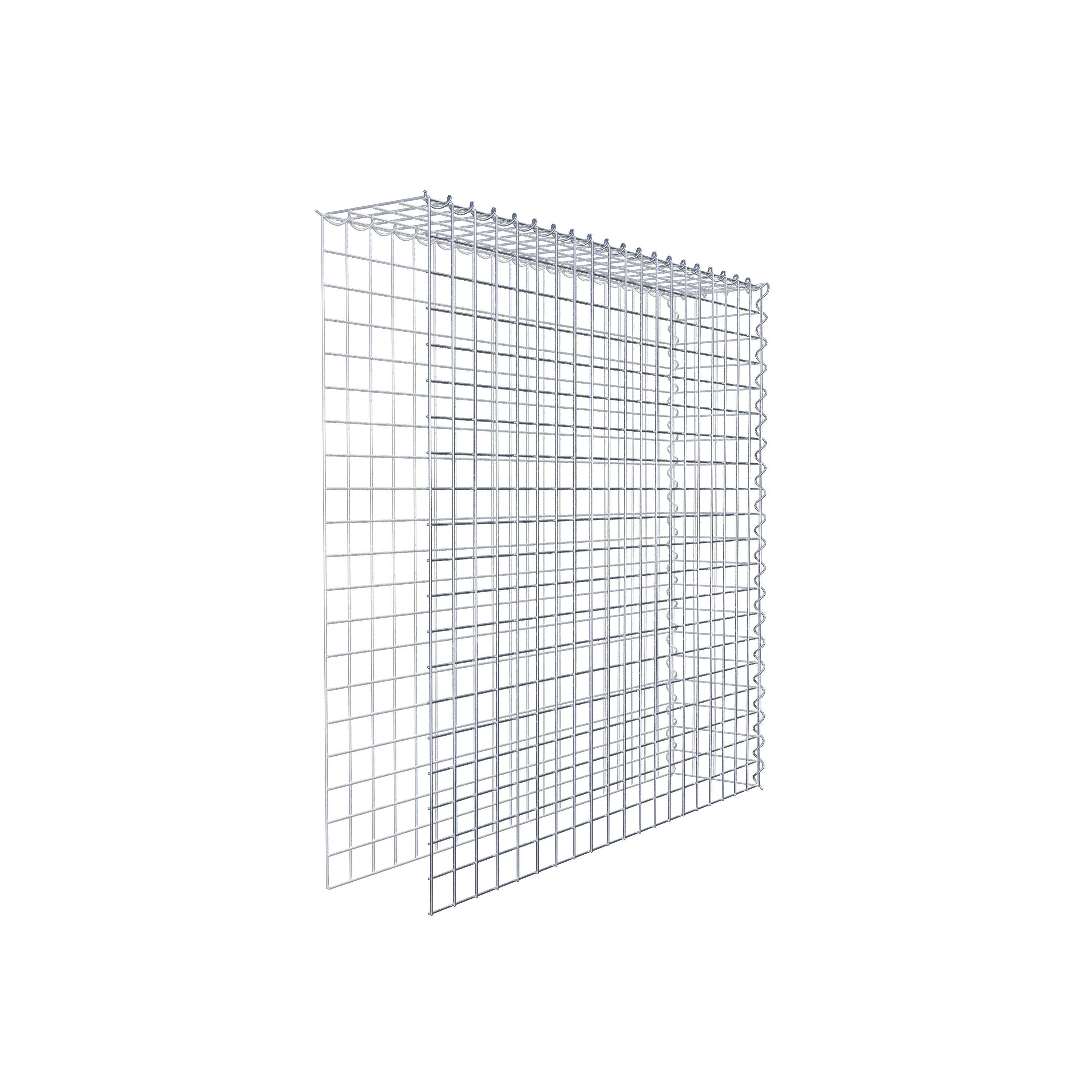 Grown-on gabion type 4 100 cm x 100 cm x 20 cm (L x H x D), mesh size 5 cm x 5 cm, spiral