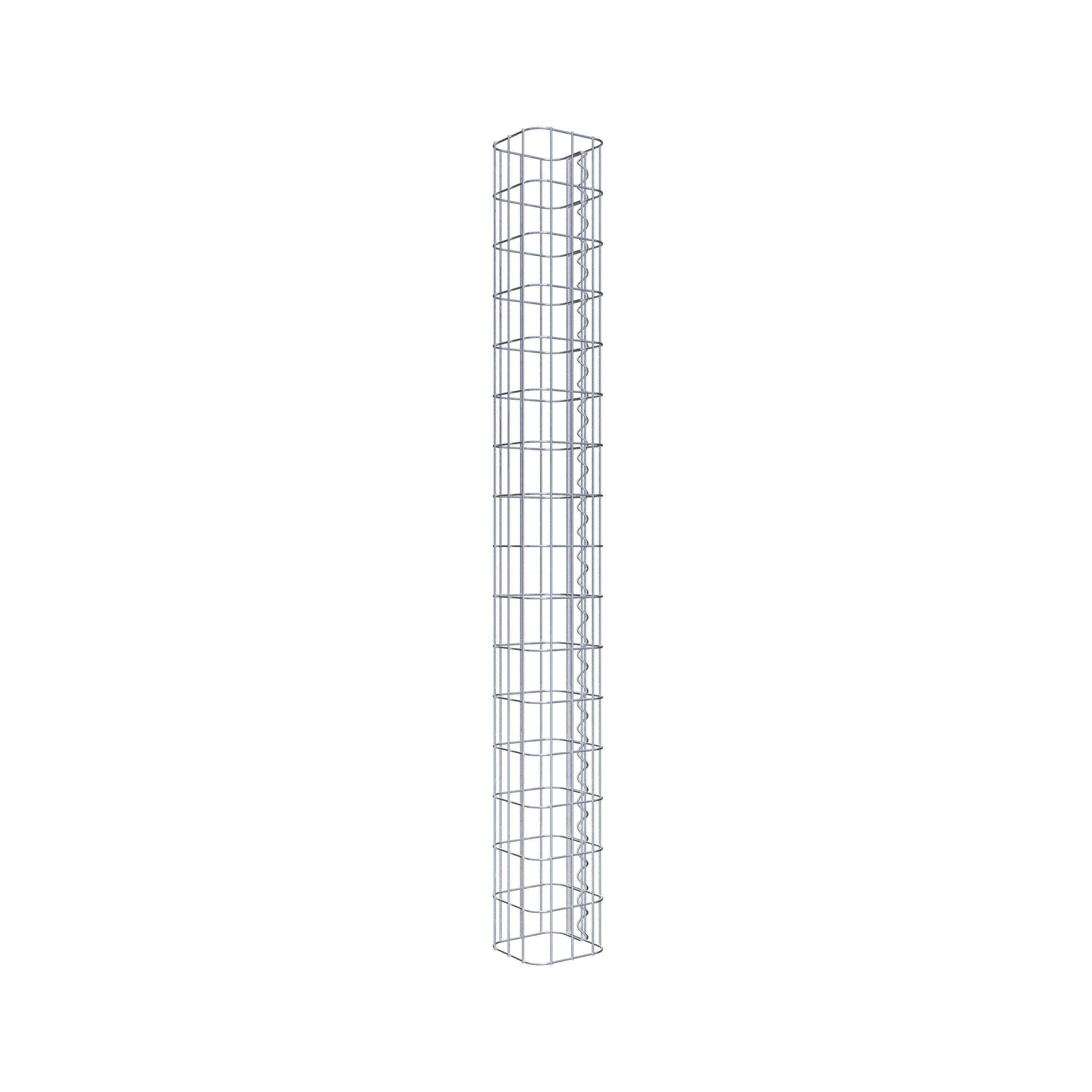 Gabionsøjle firkantet 17 cm x 17 cm, 160 cm højde, MW 5 cm x 10 cm