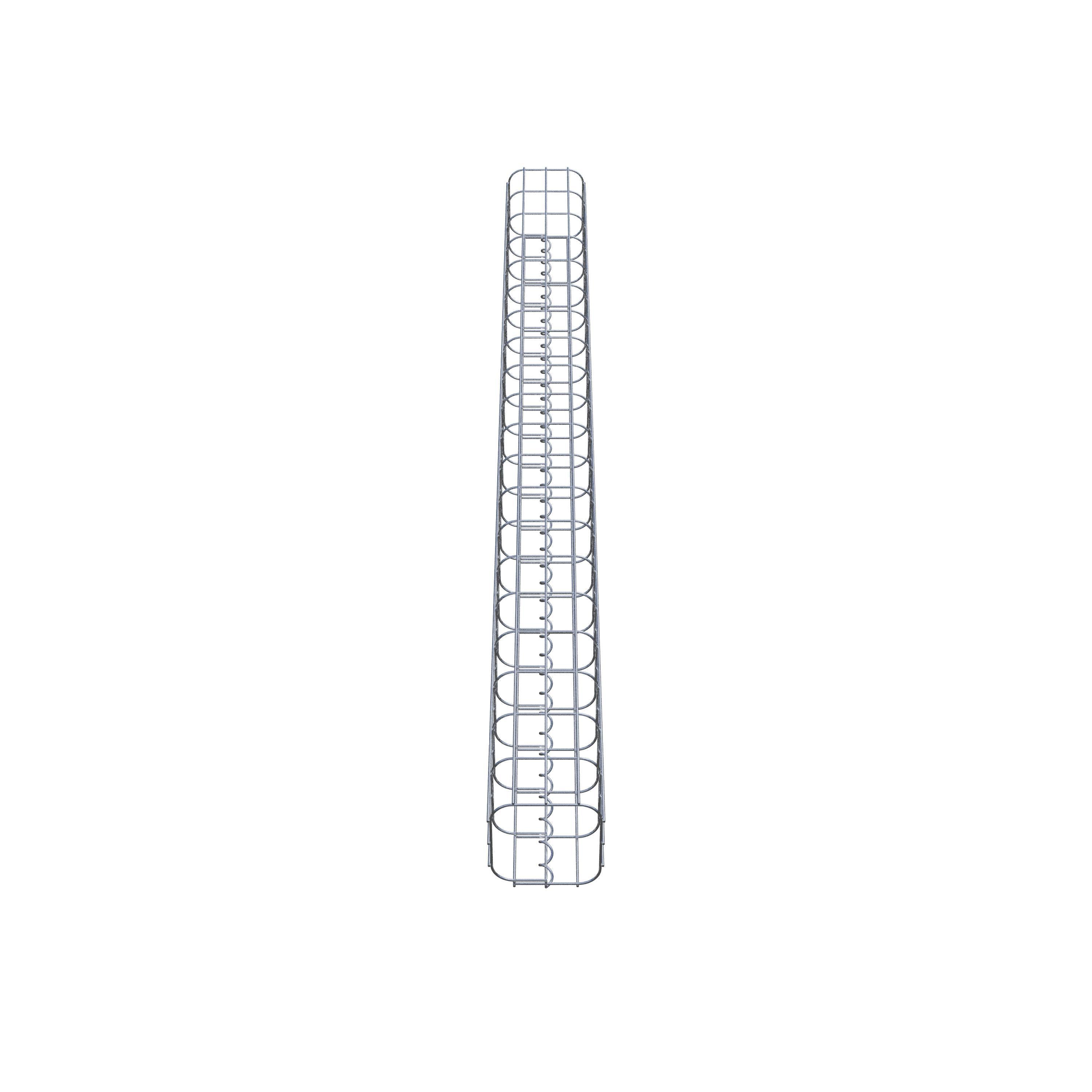 Gabion column square 17 cm x 17 cm, 200 cm height, MW 5 cm x 10 cm