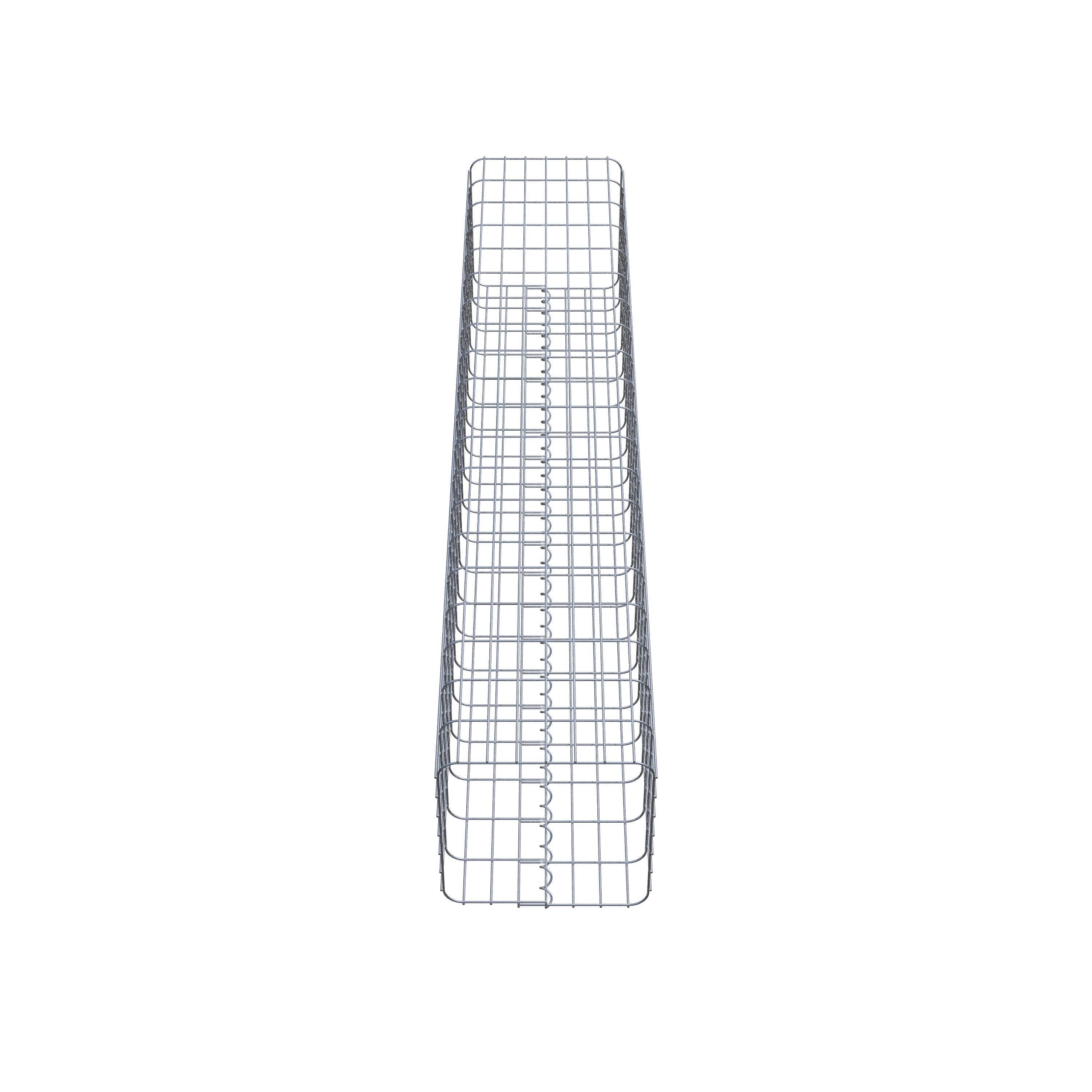 Gabion column square 37 cm x 37 cm, 200 cm high, MW 5 cm x 10 cm