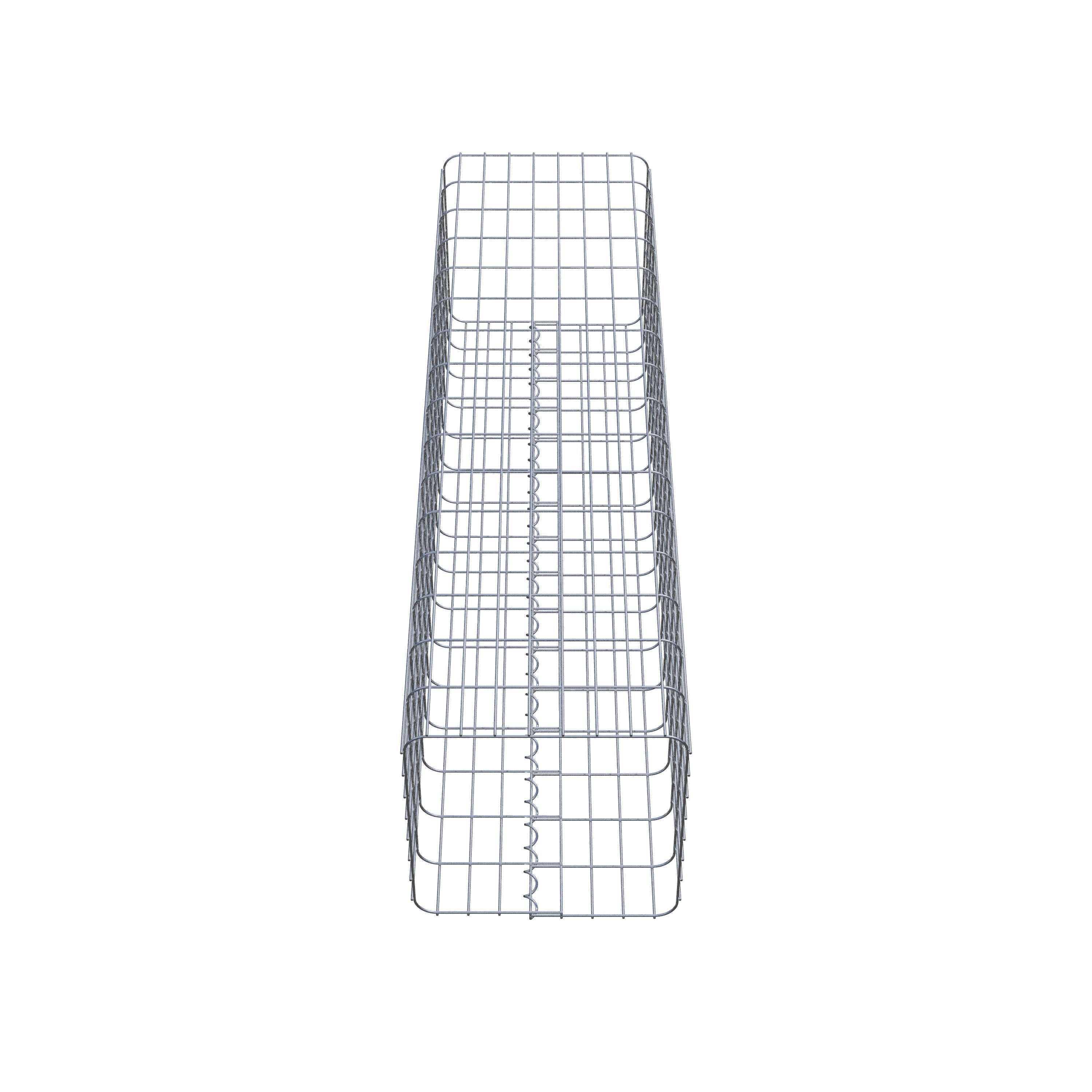 Gabion column square 42 cm x 42 cm, 160 cm height, MW 5 cm x 10 cm