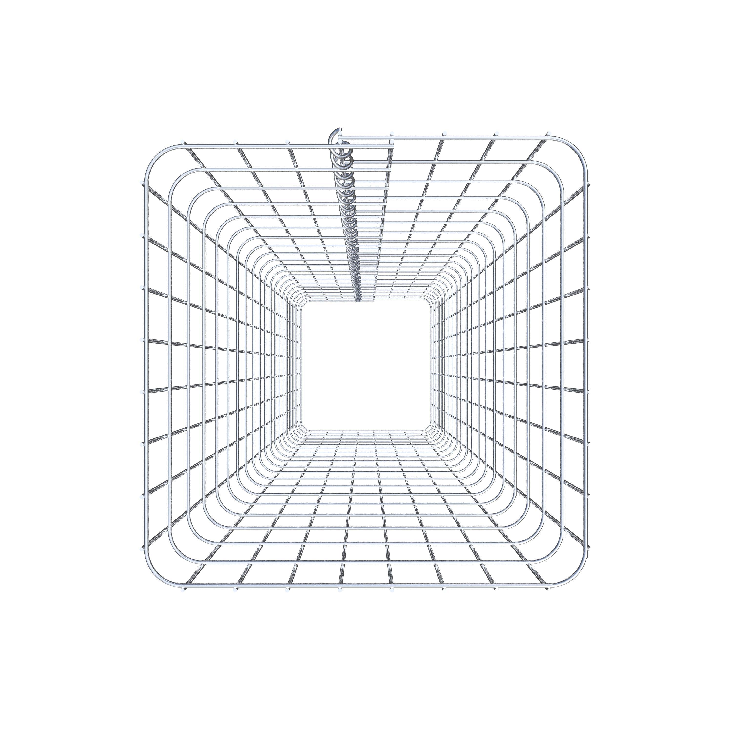 Gabionsøjle firkantet 42 cm x 42 cm, 200 cm høj, MW 5 cm x 10 cm