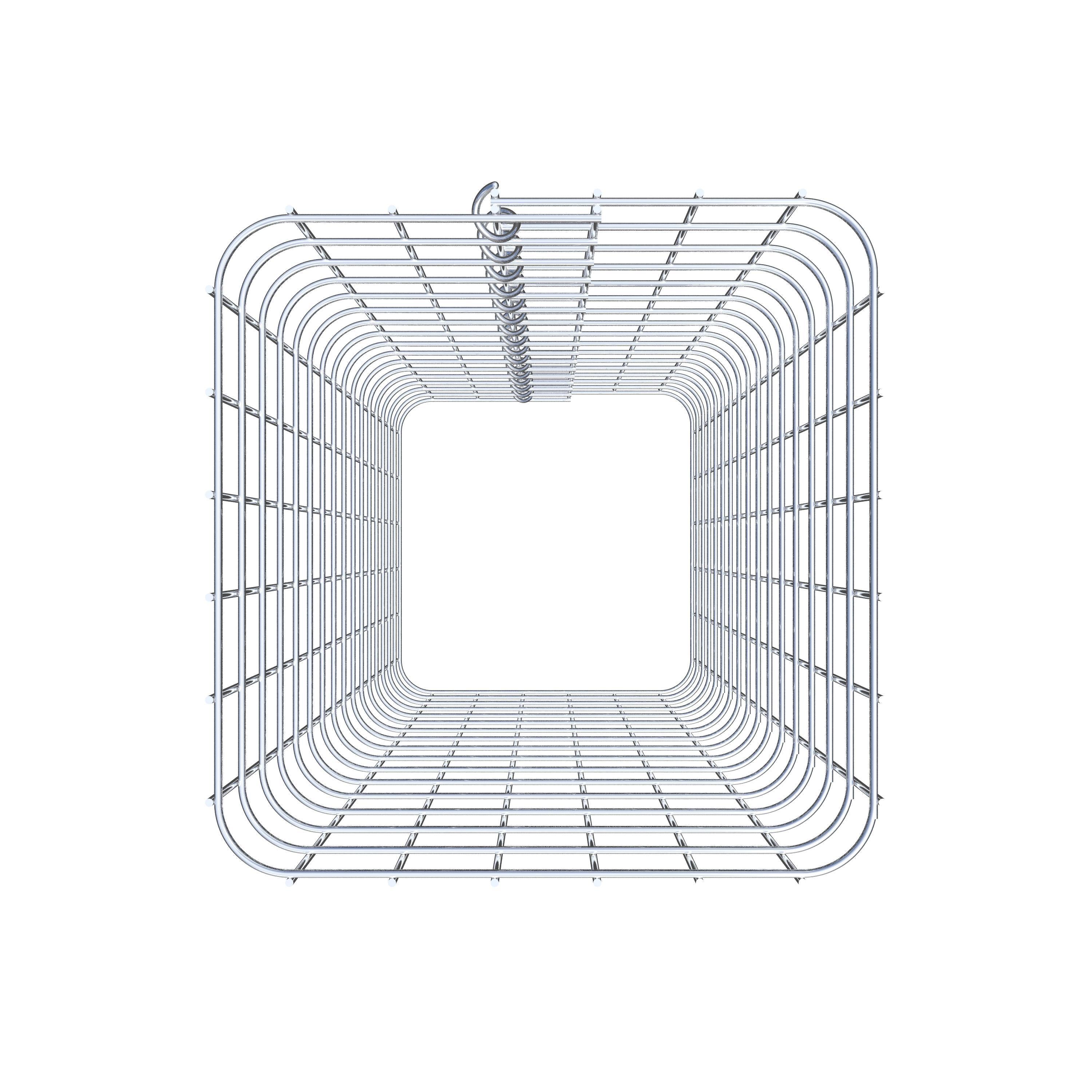 Gabionsøjle firkantet 32 ​​cm x 32 cm, 80 cm højde, MW 5 cm x 5 cm
