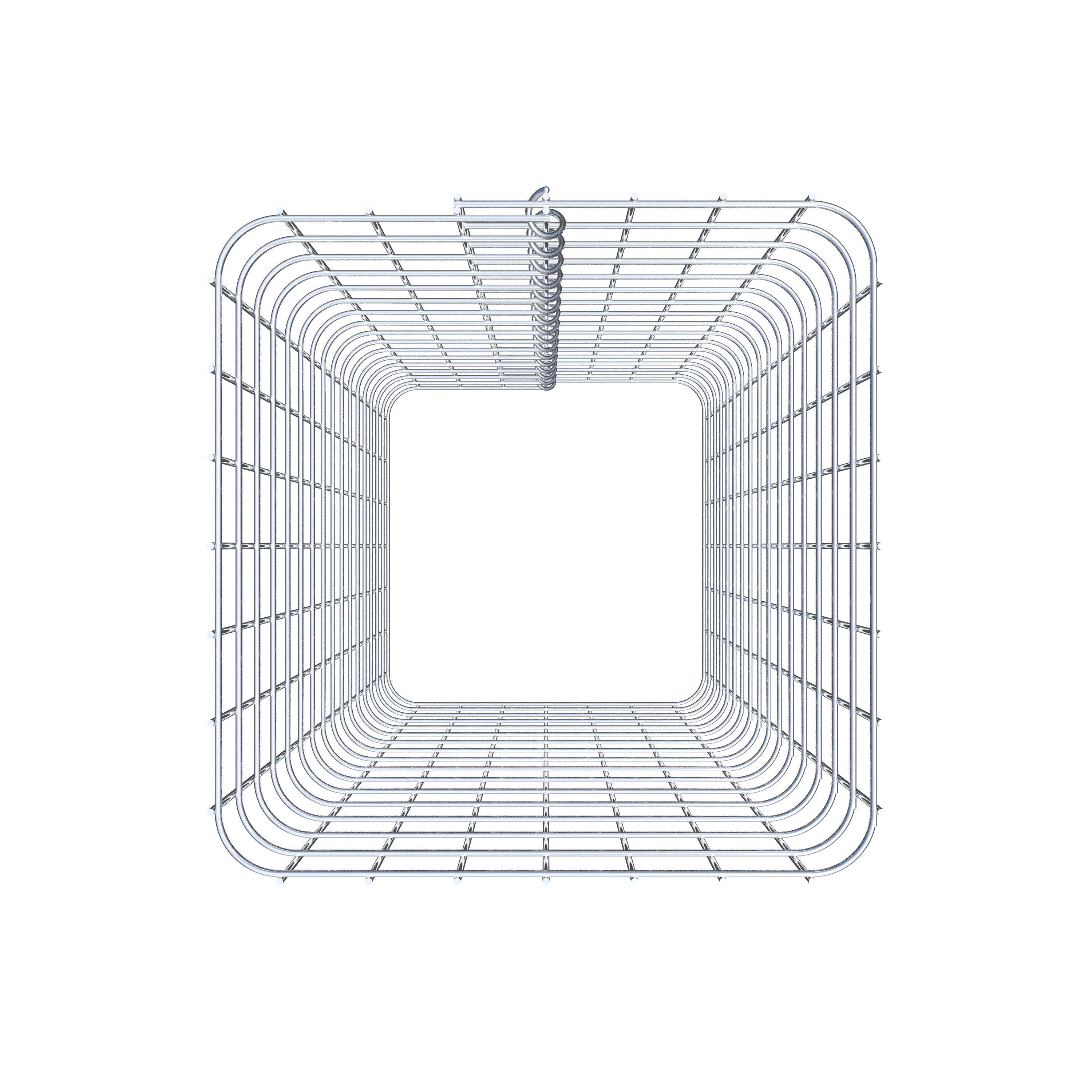 Gabionsøjle firkantet 37 cm x 37 cm, 80 cm højde, MW 5 cm x 5 cm