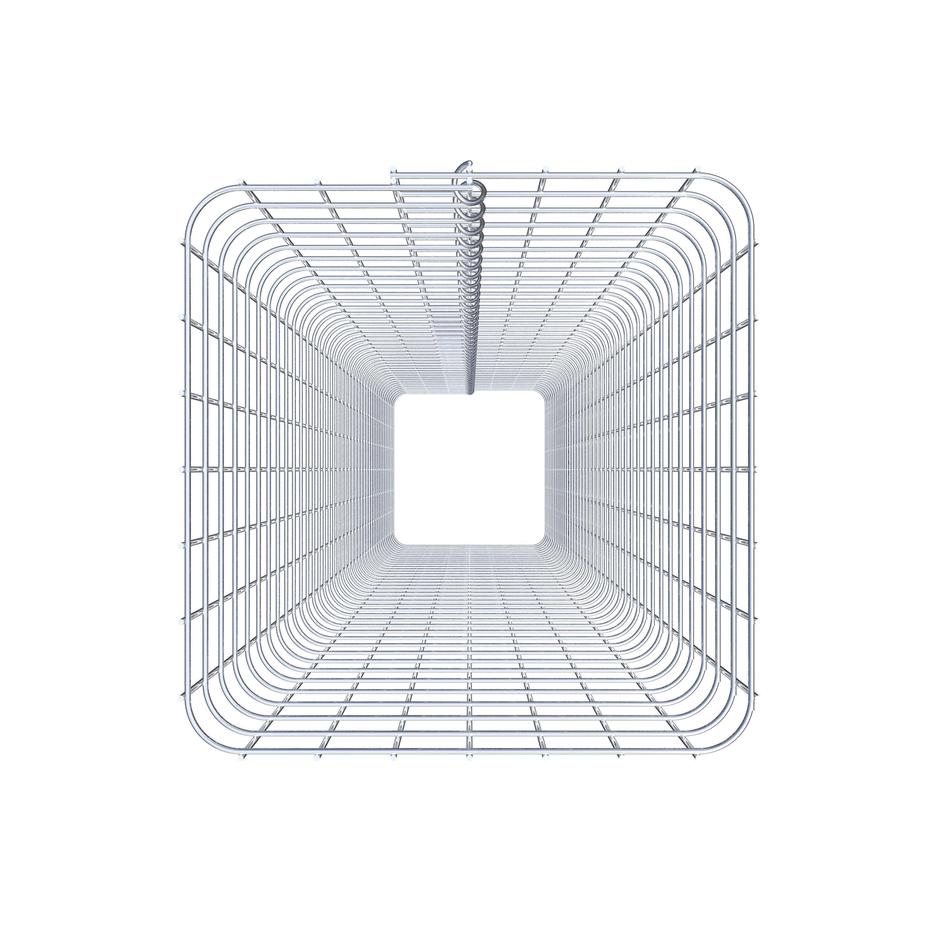 Gabionsøjle firkantet 37 cm x 37 cm, 200 cm høj, MW 5 cm x 5 cm