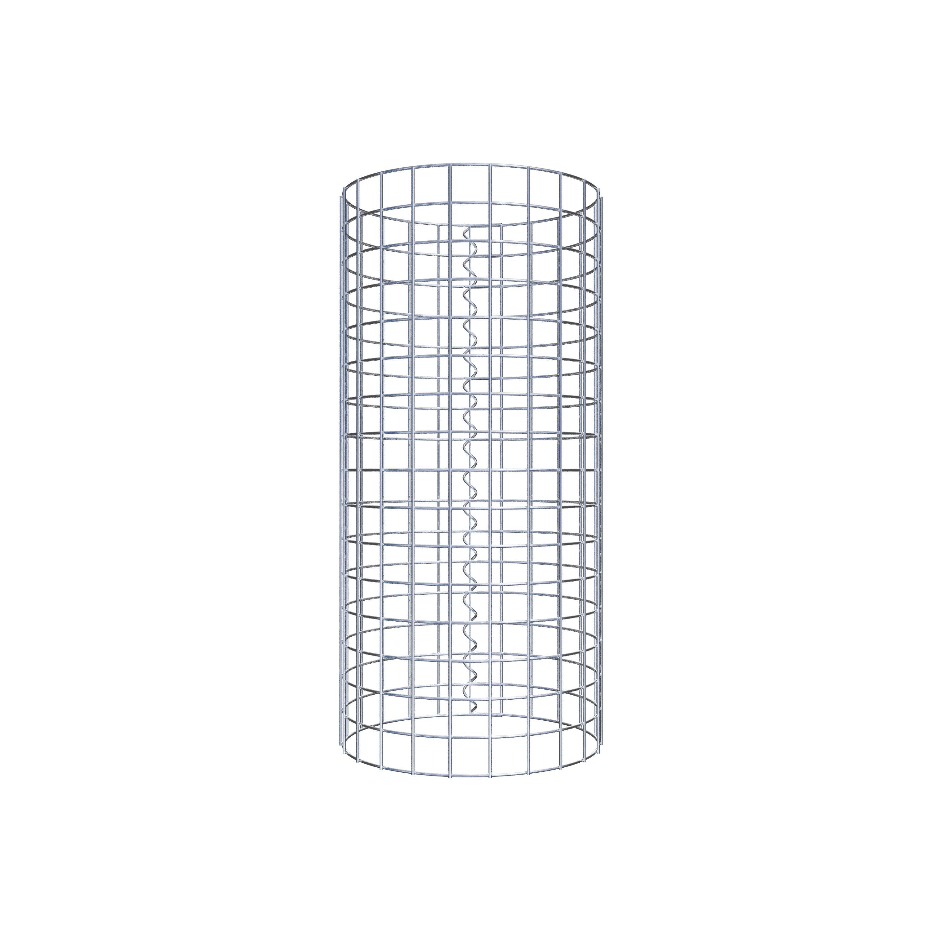 Gabionensäule rund 37  cm Durchmesser, 80  cm Höhe, Maschenweite 5 cm x 5 cm