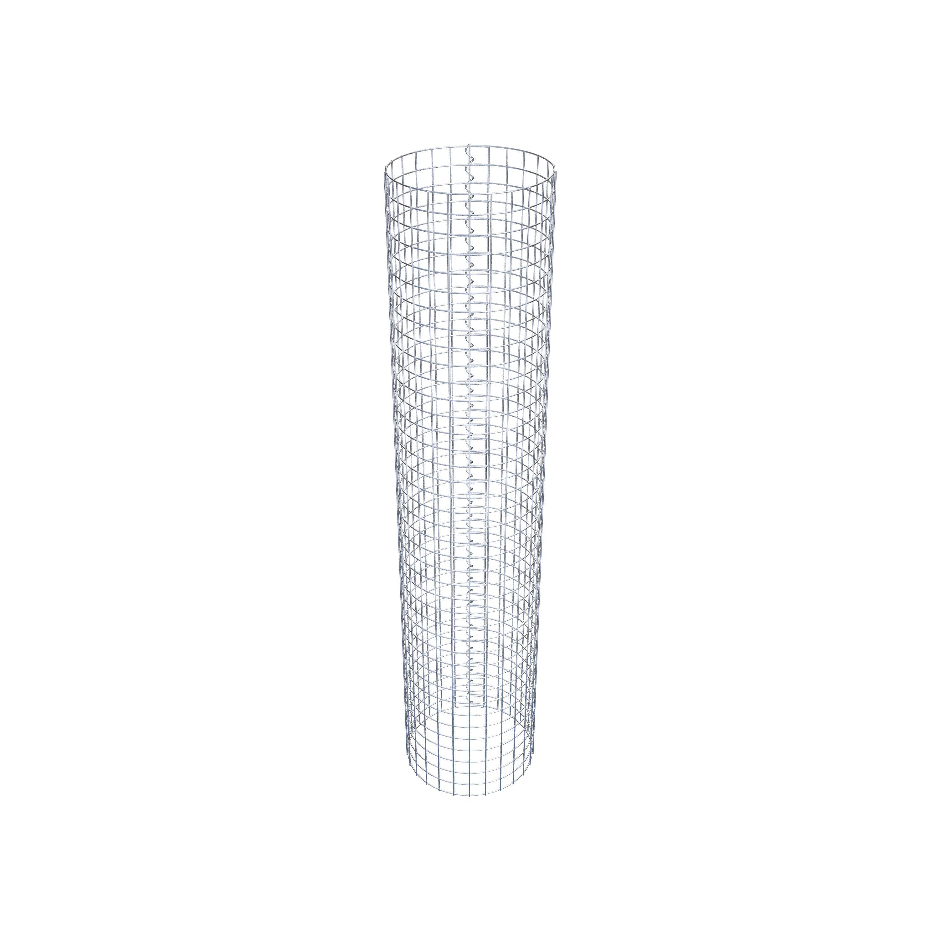 Gabion column around 42 cm diameter, 200 cm height, mesh size 5 cm x 5 cm