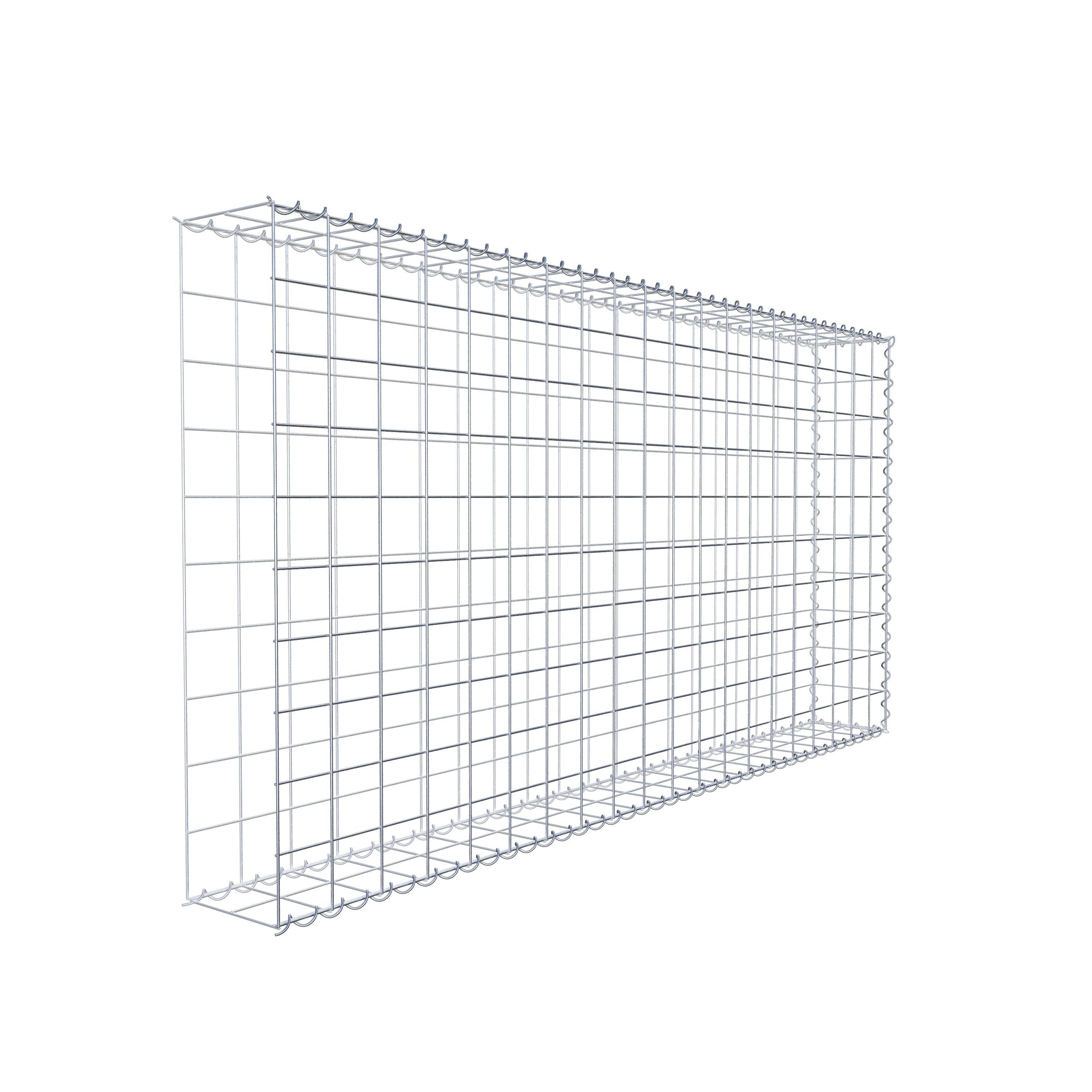 Grown-on gabion type 2 200 cm x 100 cm x 20 cm (L x H x D), mesh size 10 cm x 10 cm, spiral