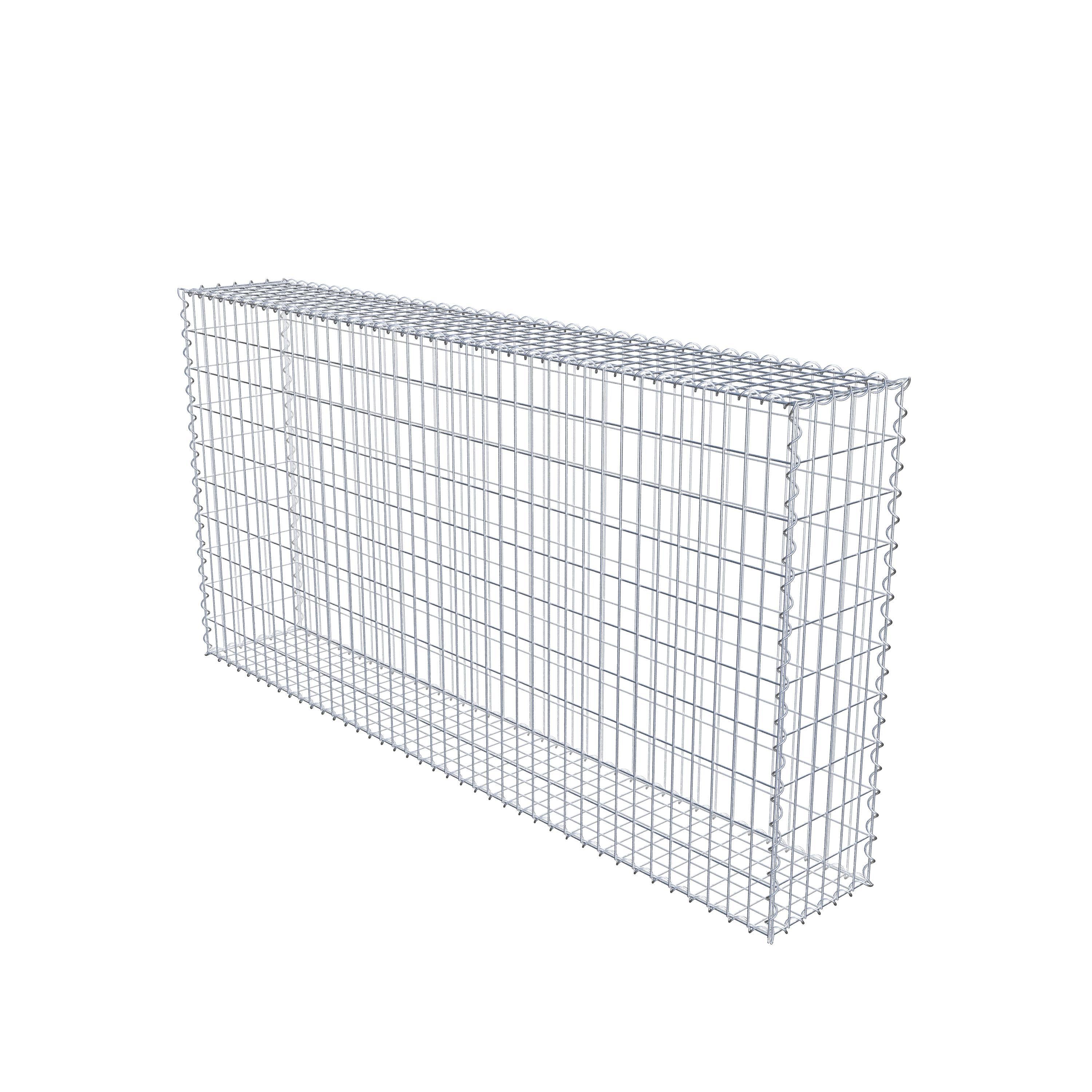 Gabion 200 cm x 100 cm x 30 cm (L x H x D), mesh size 5 cm x 10 cm, spiral