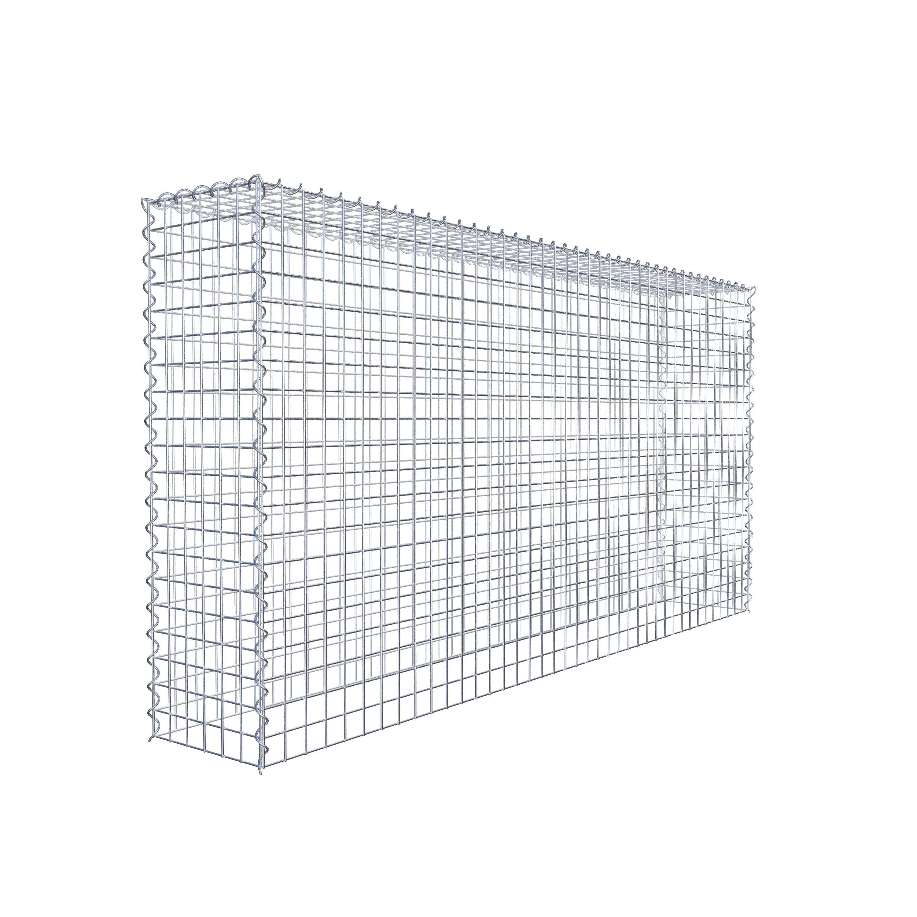 Opvokset gabion type 3 200 cm x 100 cm x 30 cm (L x H x D), maskestørrelse 5 cm x 5 cm, spiral