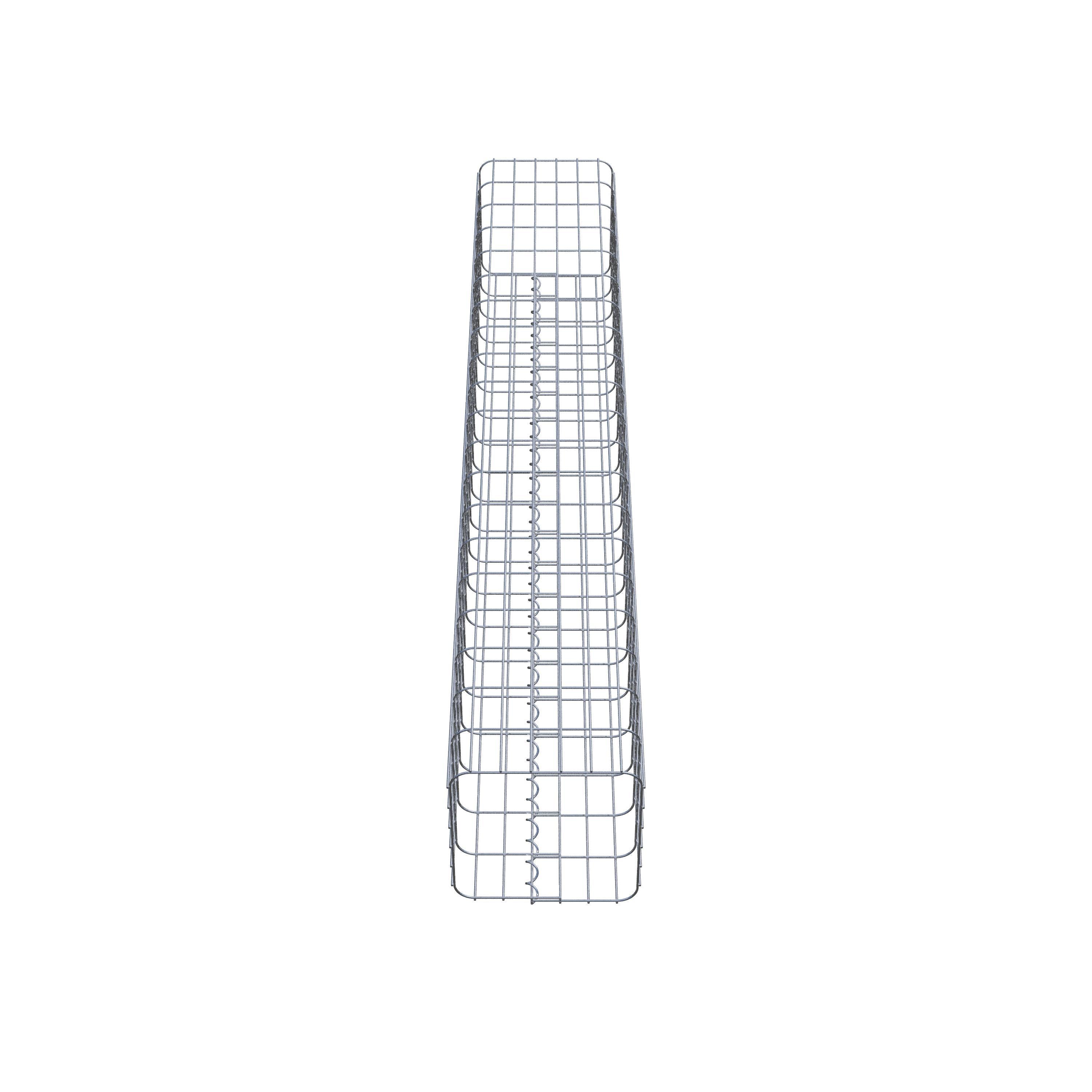 Gabionensäule eckig feuerverzinkt, 32 cm x 32 cm, 200 cm Höhe, MW 5 x 10 cm