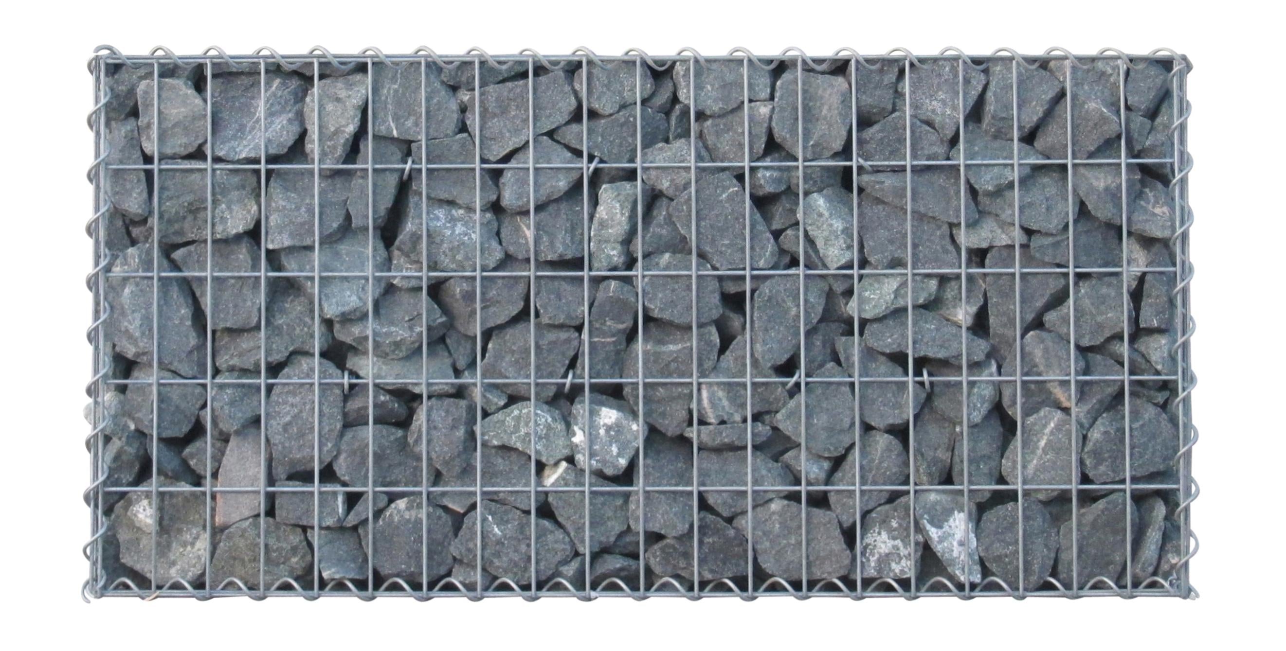 Gabion 100 cm x 50 cm x 30 cm (L x H x D), maskestørrelse 5 cm x 10 cm, spiral