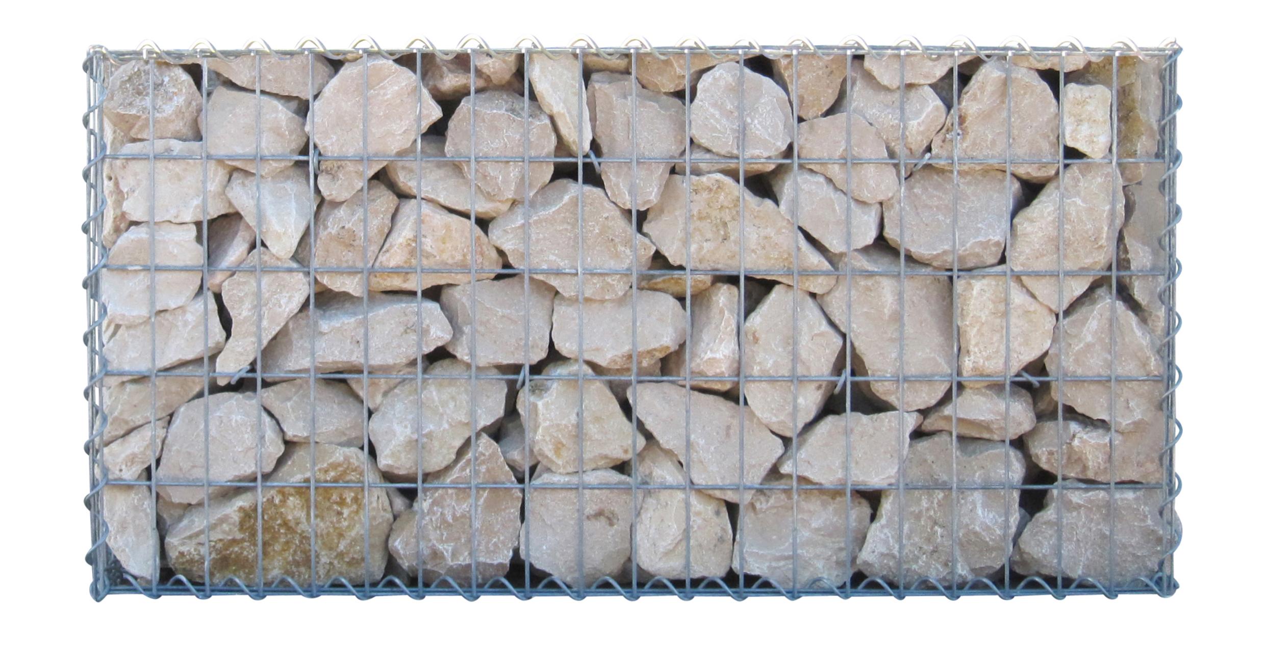 Gabion 100 cm x 50 cm x 30 cm (L x H x D), maskestørrelse 5 cm x 10 cm, spiral