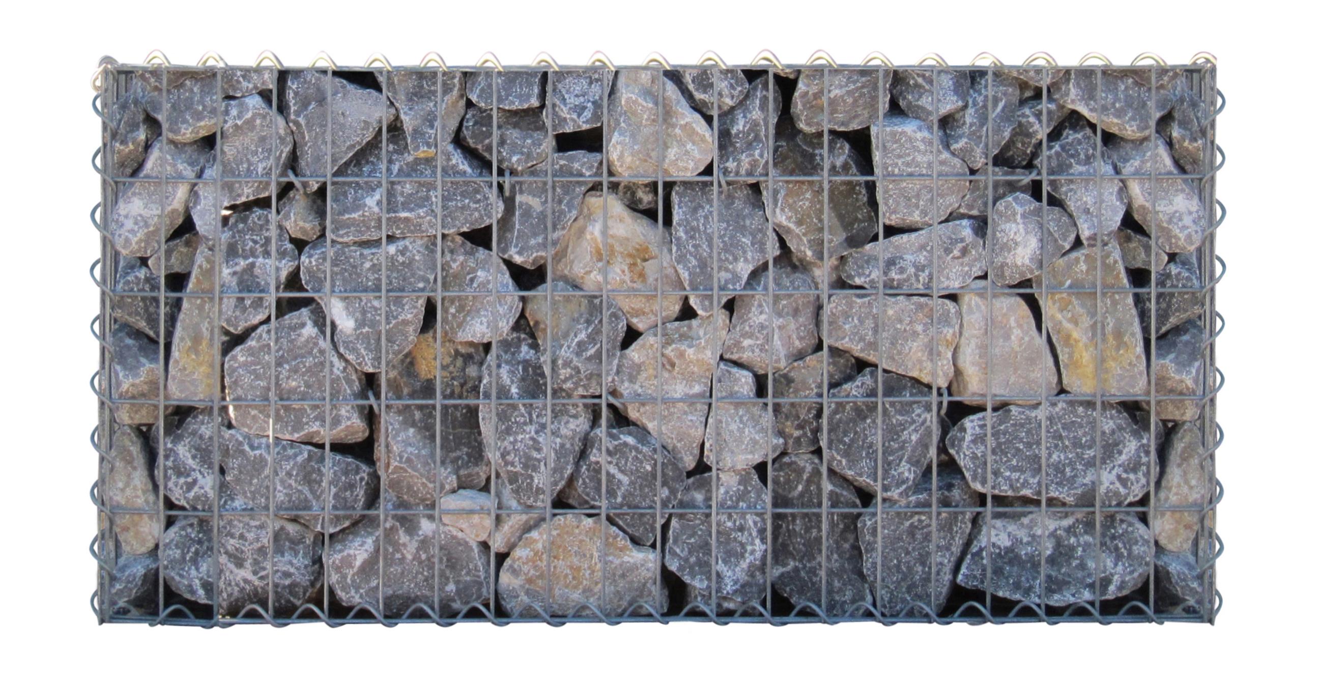 Gabion 100 cm x 50 cm x 30 cm (L x H x D), maskestørrelse 5 cm x 10 cm, spiral