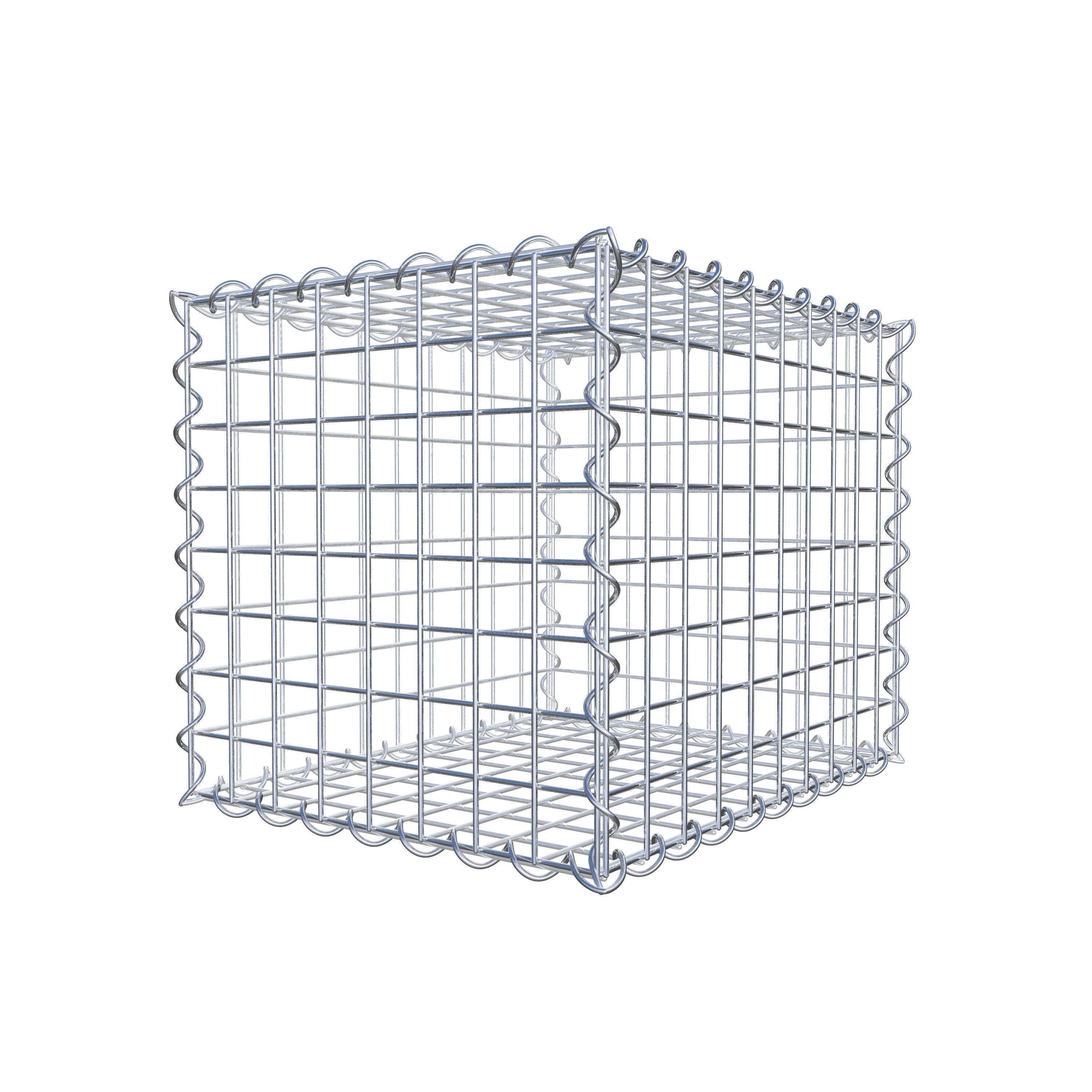 Gabion 50 cm x 40 cm x 40 cm (L x H x D), mesh size 5 cm x 5 cm, spiral