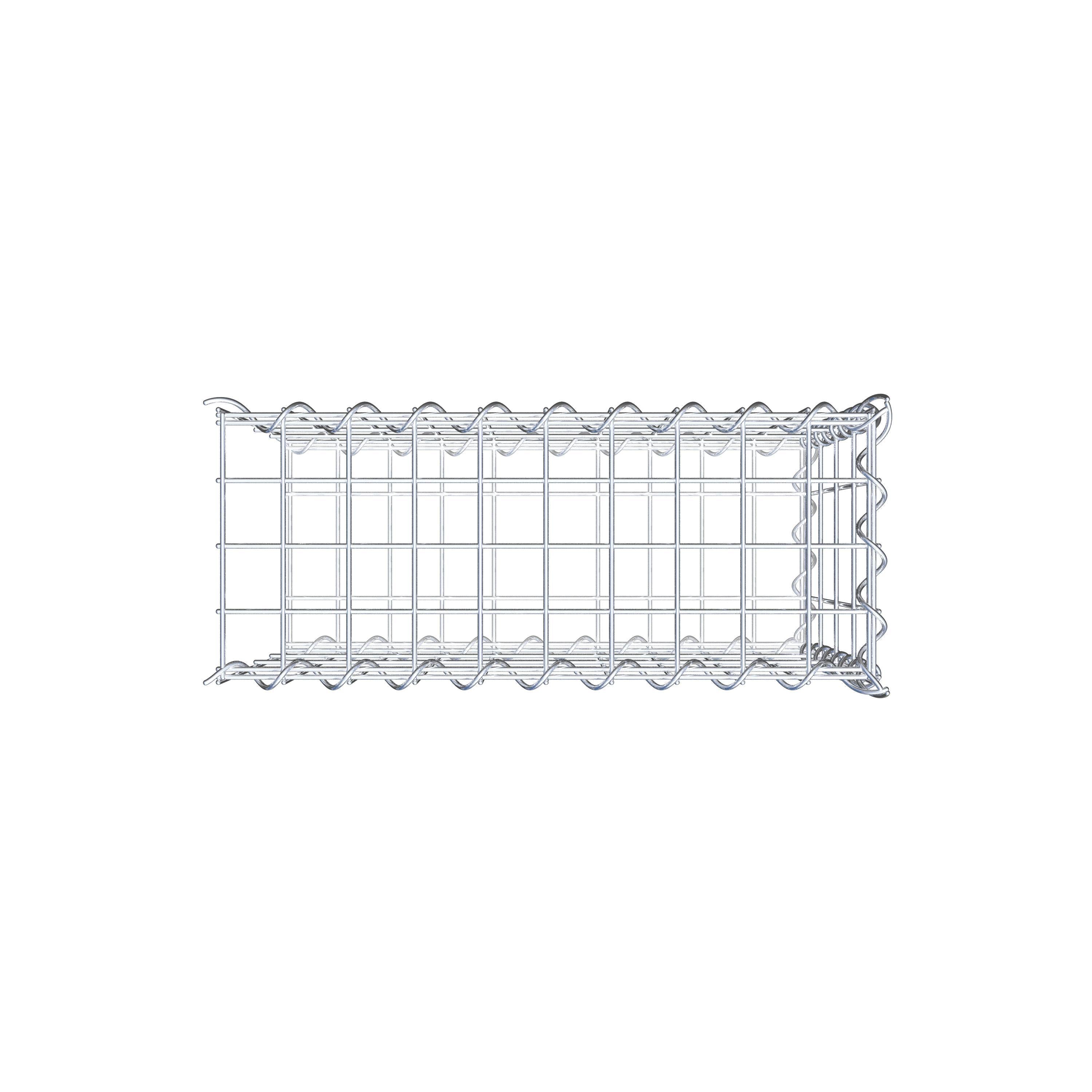 Anbaugabione Typ 2 50 cm x 40 cm x 20 cm (L x H x T), Maschenweite 5 cm x 10 cm, Spirale