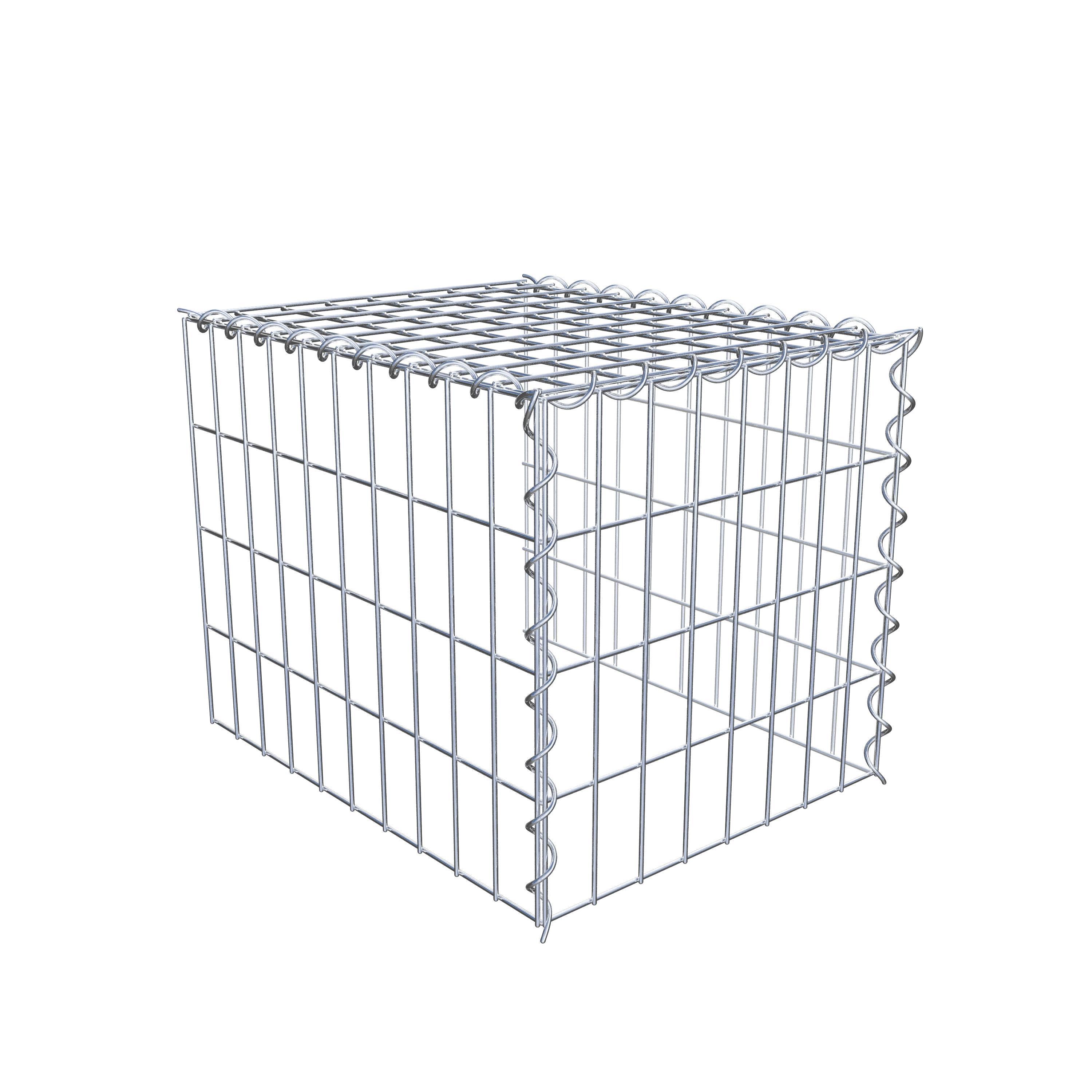 Opvokset gabion type 4 50 cm x 40 cm x 40 cm (L x H x D), maskestørrelse 5 cm x 10 cm, spiral