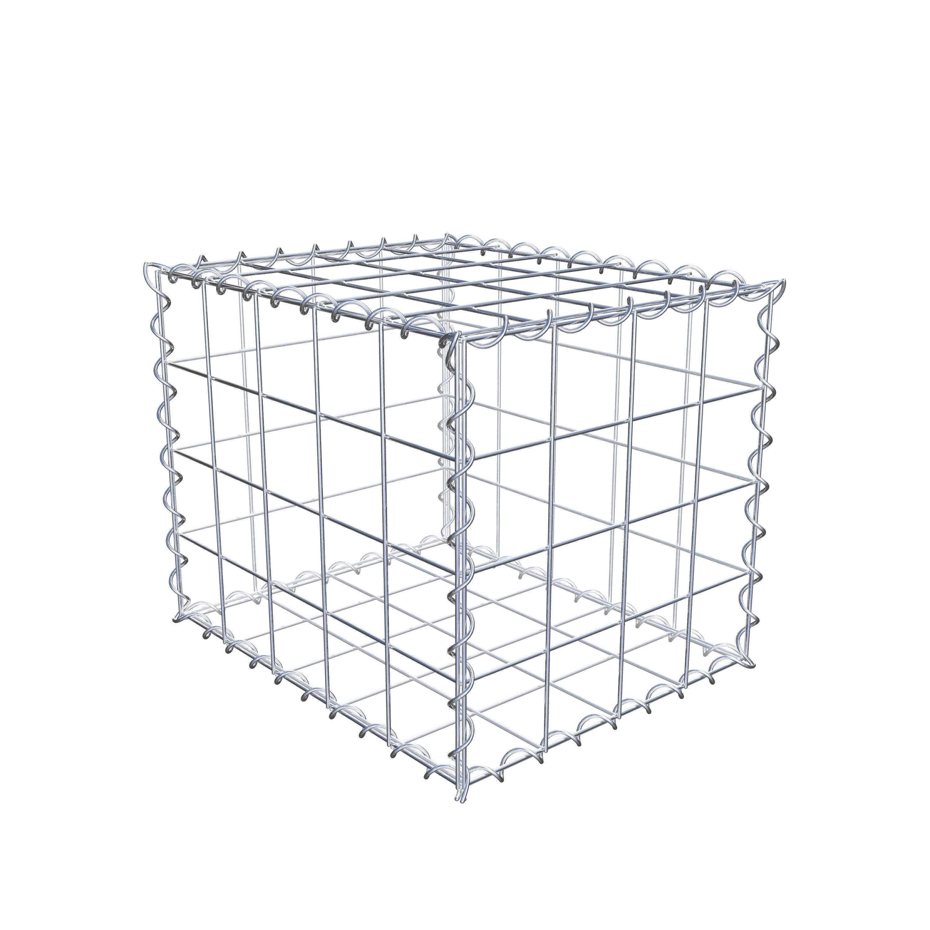 Gabion 50 cm x 40 cm x 40 cm (L x H x D), maskestørrelse 10 cm x 10 cm, spiral