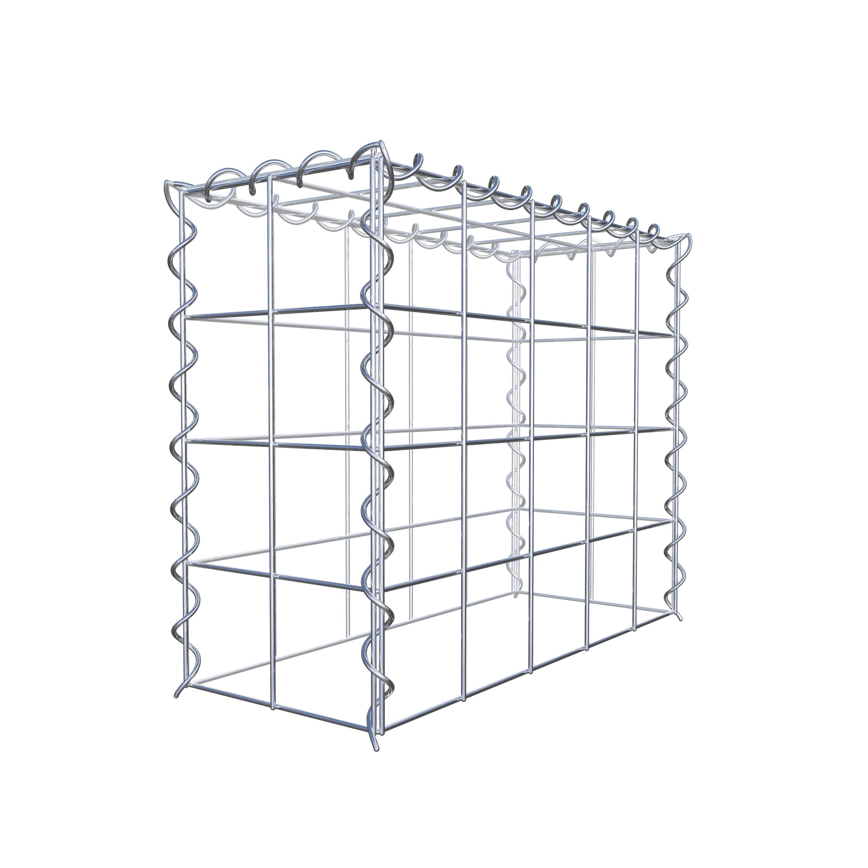 Anbaugabione Typ 3 50 cm x 40 cm x 20 cm (L x H x T), Maschenweite 10 cm x 10 cm, Spirale