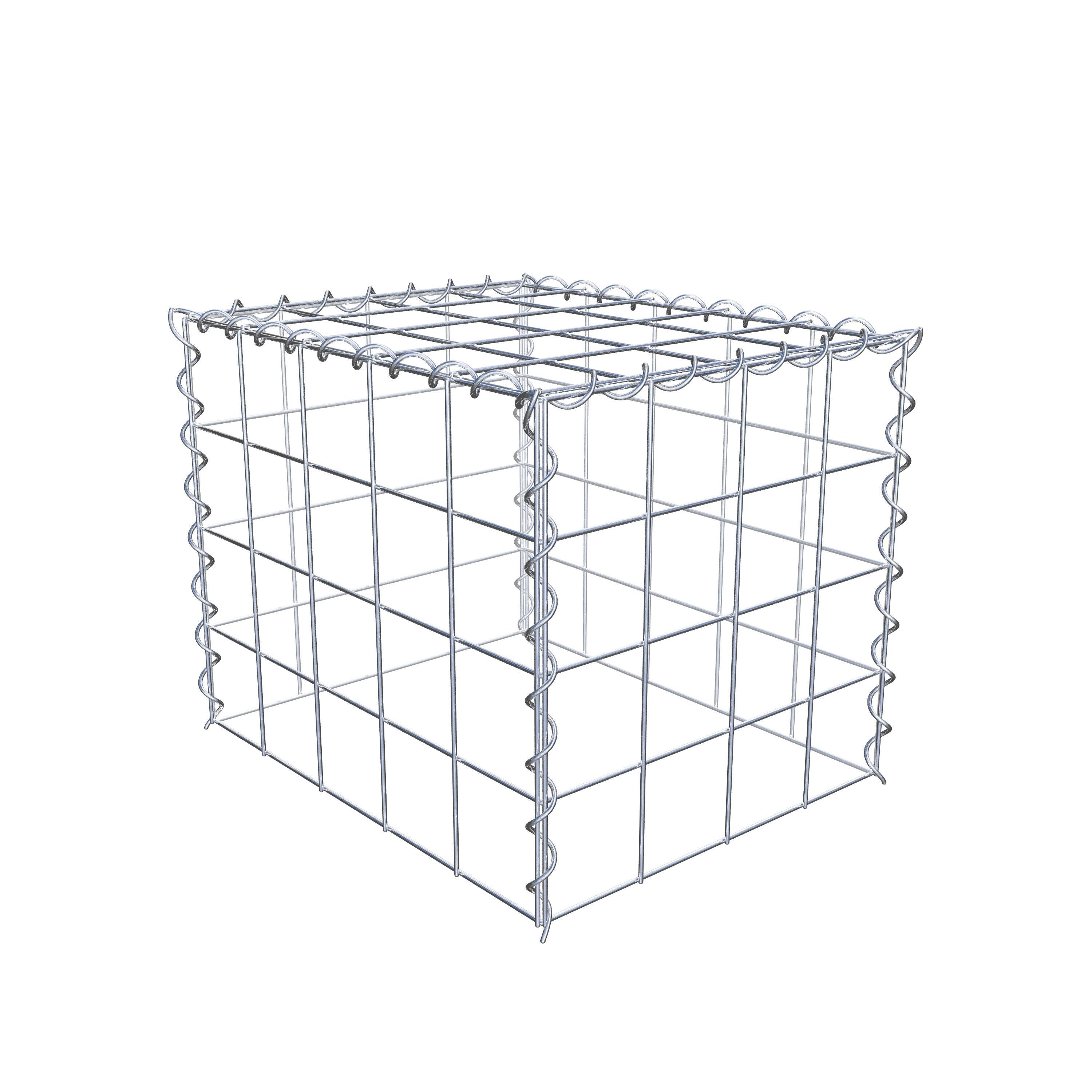 Opvokset gabion type 3 50 cm x 40 cm x 40 cm (L x H x D), maskestørrelse 10 cm x 10 cm, spiral