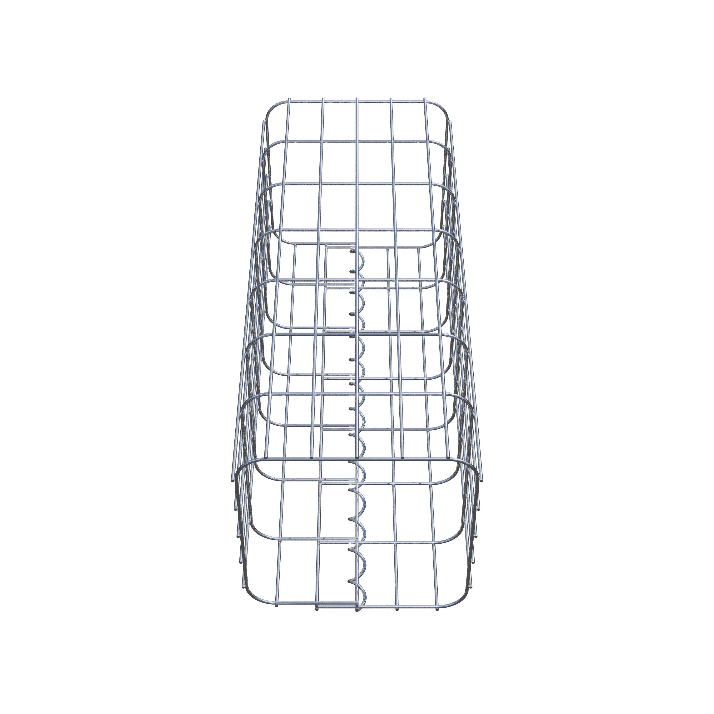 Gabion column 27 x 27 cm, MW 5 x 10 cm square