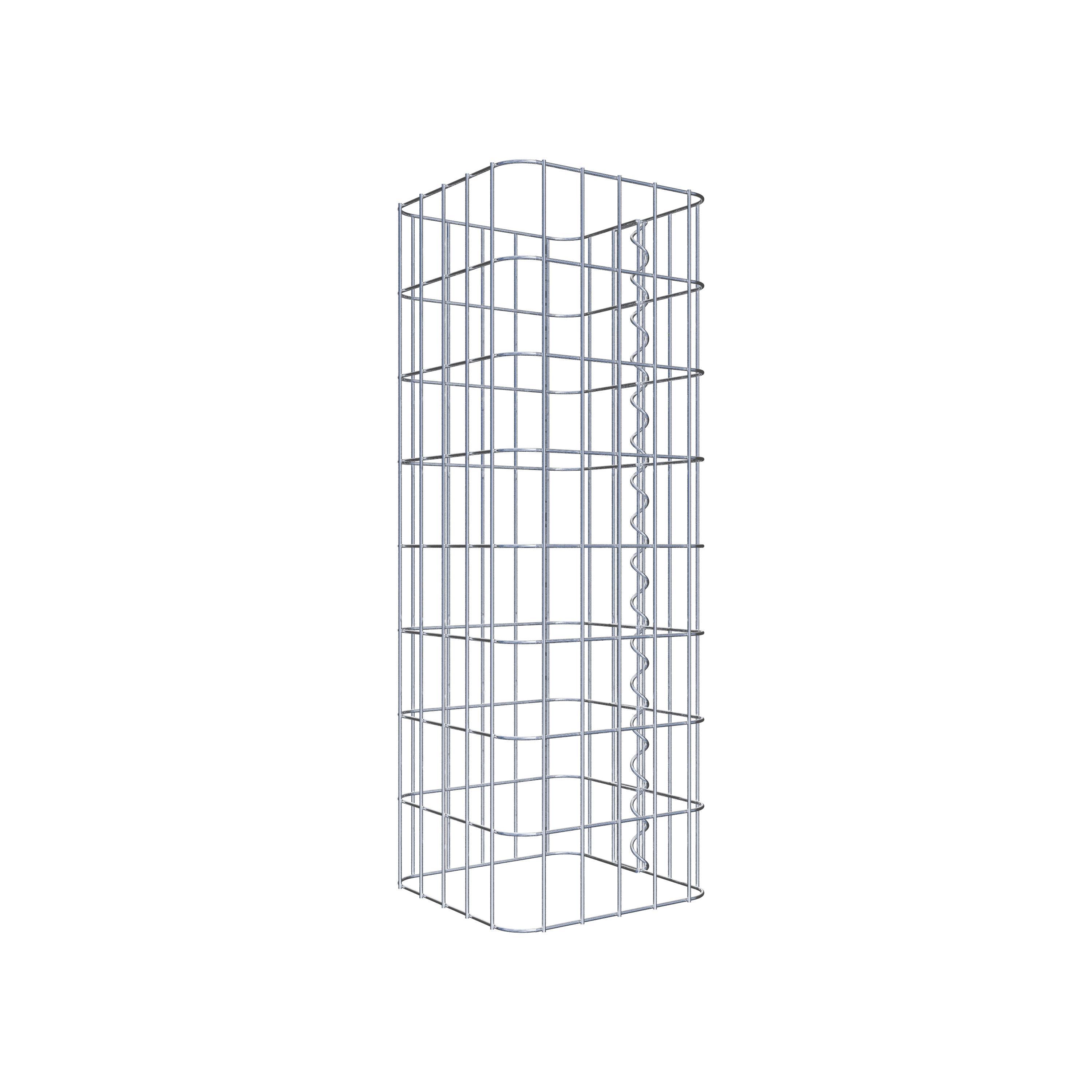 Gabion column 27 x 27 cm, MW 5 x 10 cm square