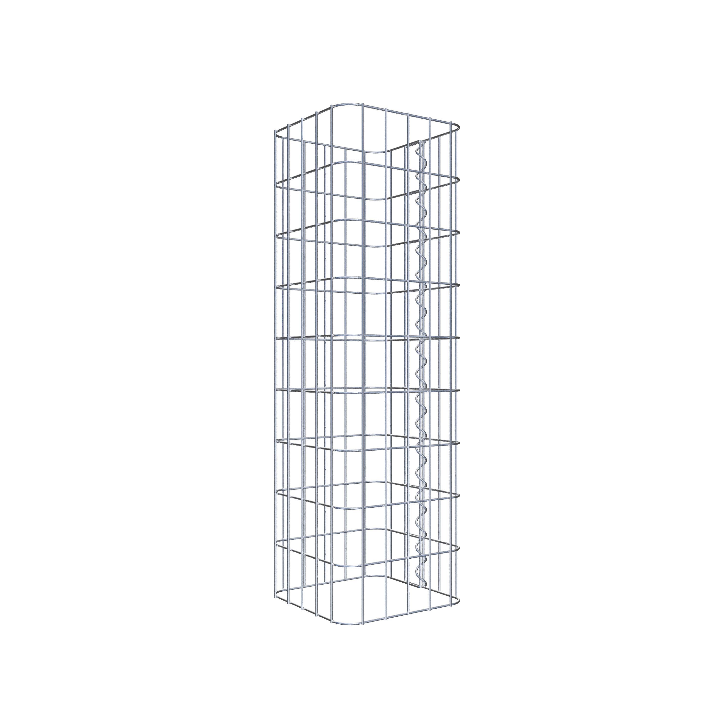 Gabion column 27 x 27 cm, MW 5 x 10 cm square