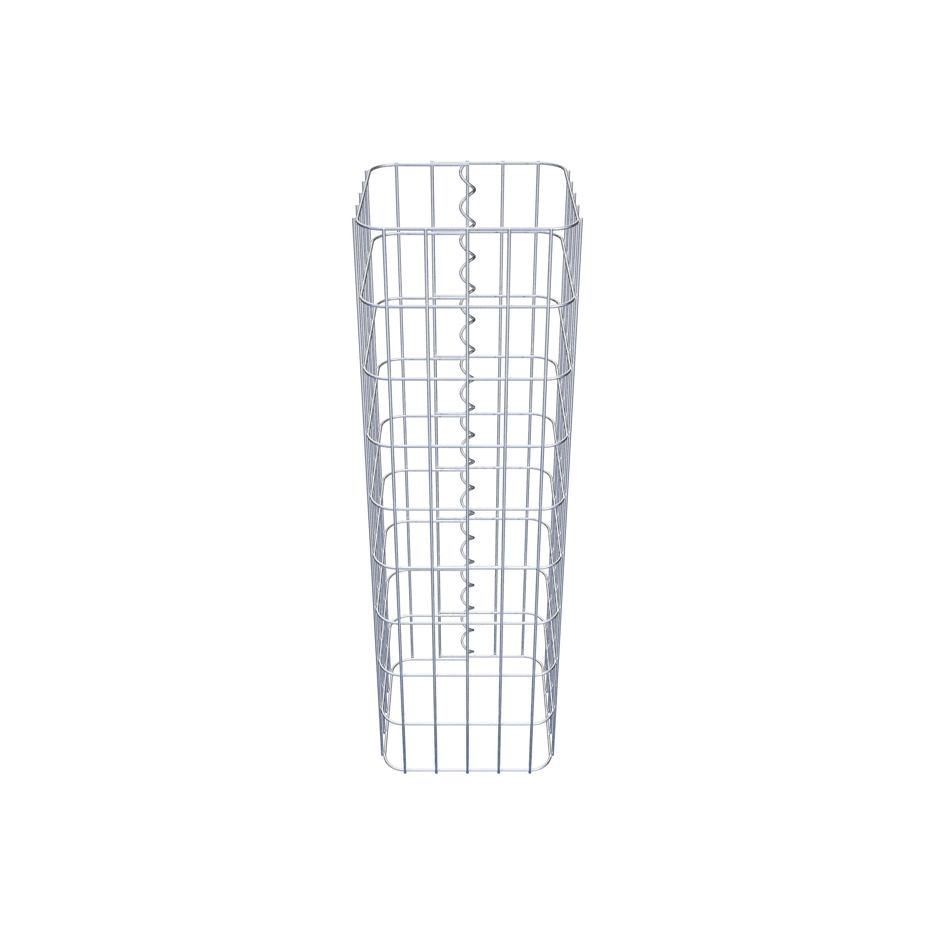 Gabion column 27 x 27 cm, MW 5 x 10 cm square