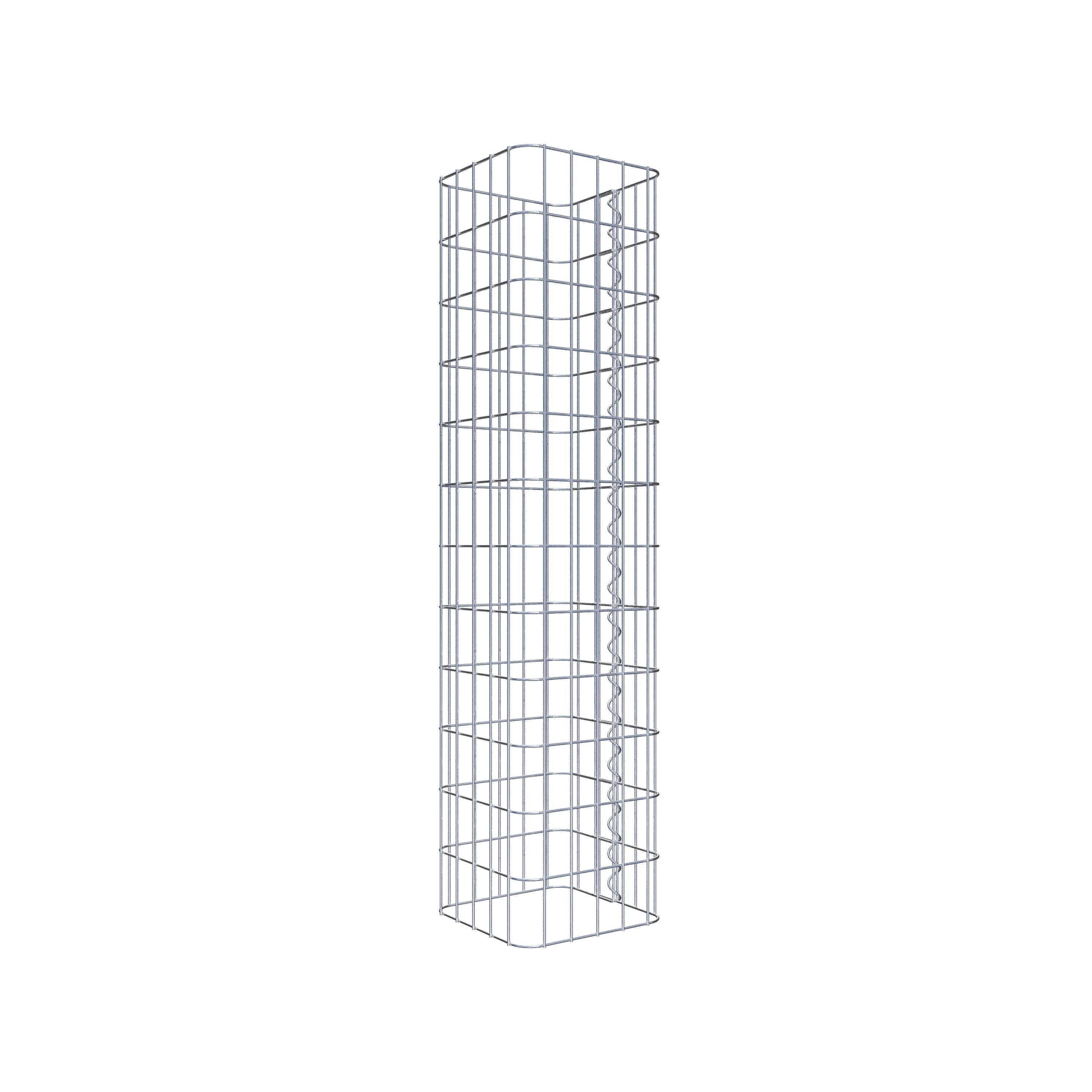 Gabion column 27 x 27 cm, MW 5 x 10 cm square