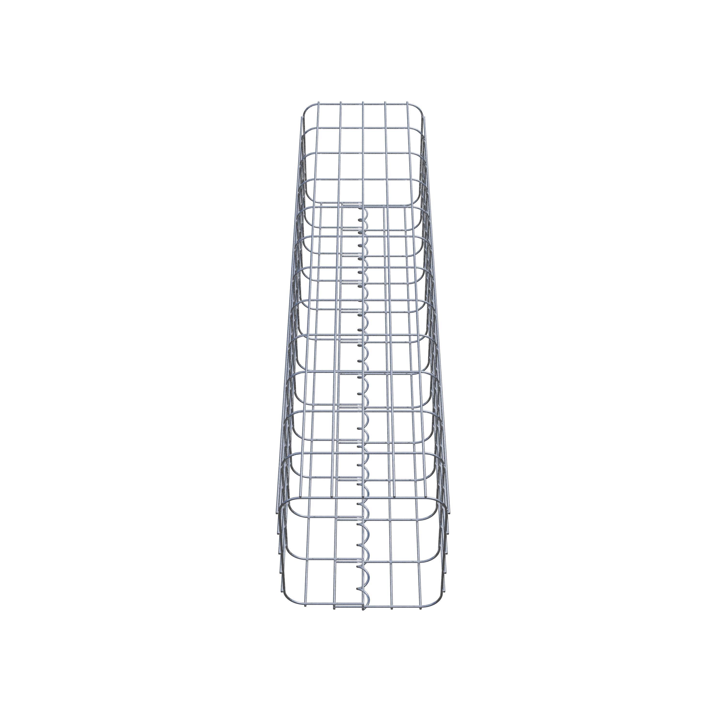 Gabion column 27 x 27 cm, MW 5 x 10 cm square