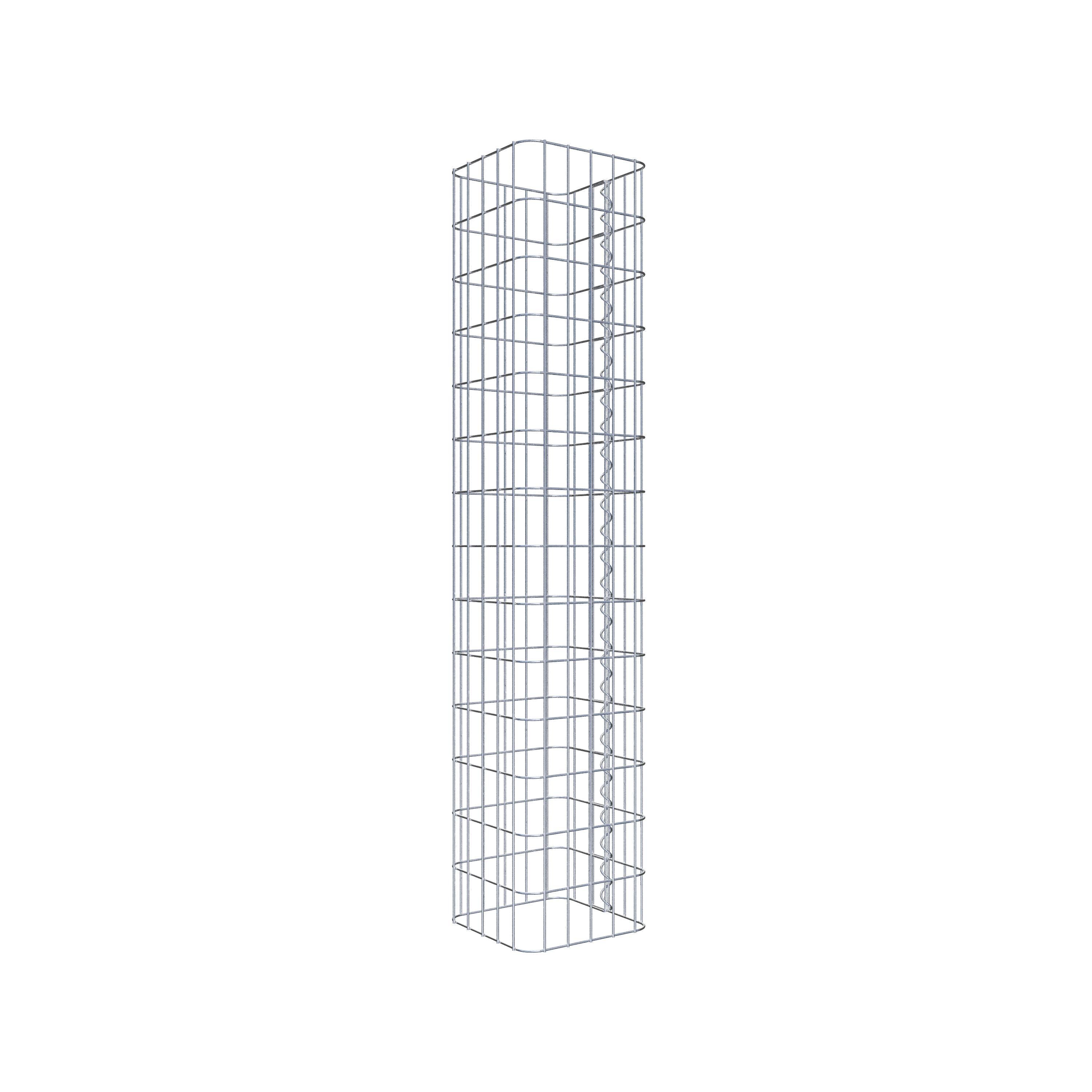 Gabion column 27 x 27 cm, MW 5 x 10 cm square