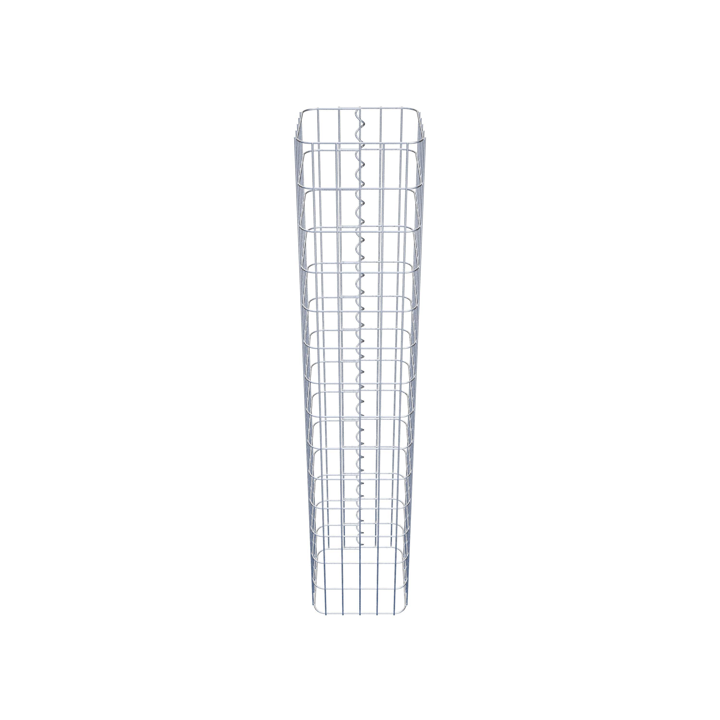 Gabion column 27 x 27 cm, MW 5 x 10 cm square