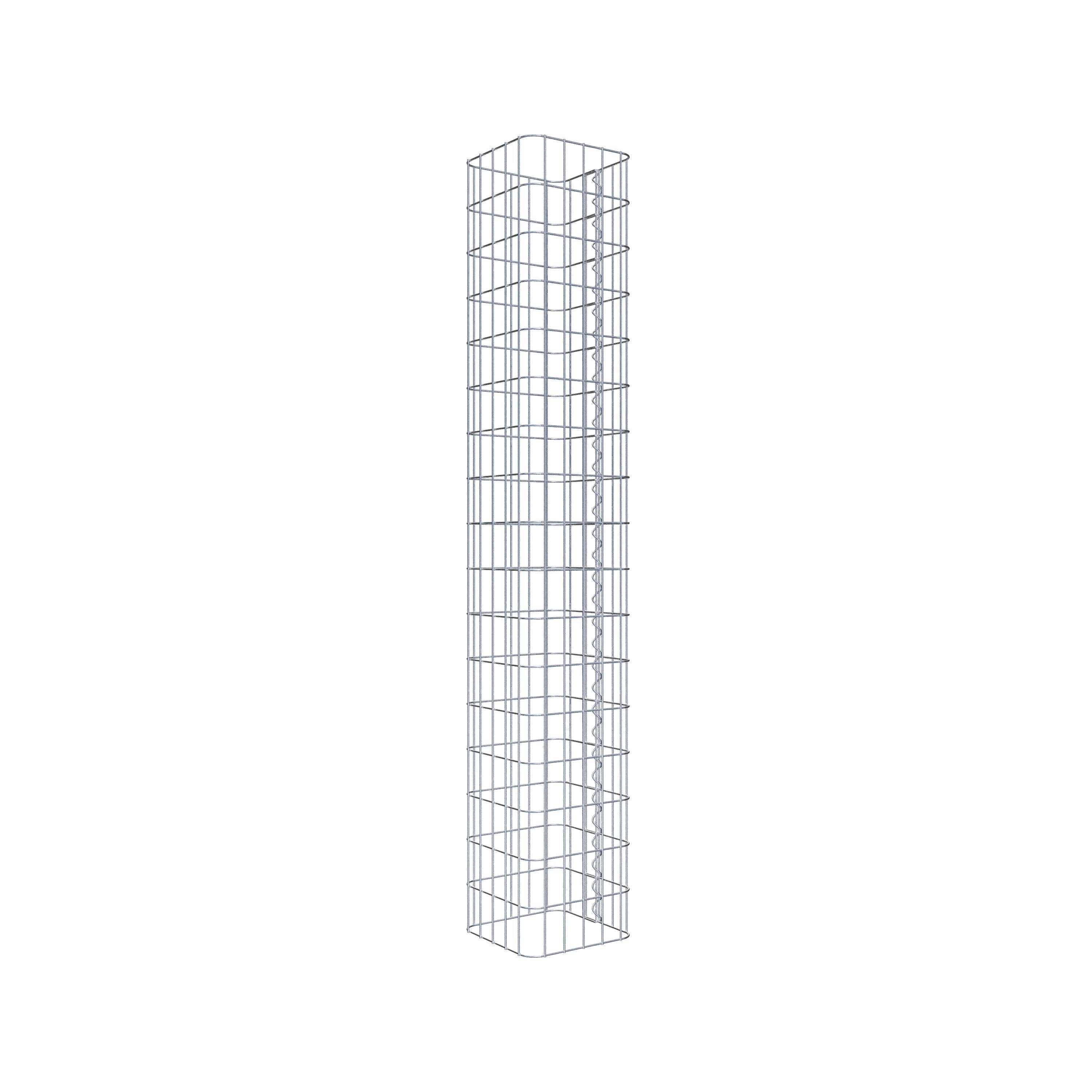 Gabion column 27 x 27 cm, MW 5 x 10 cm square